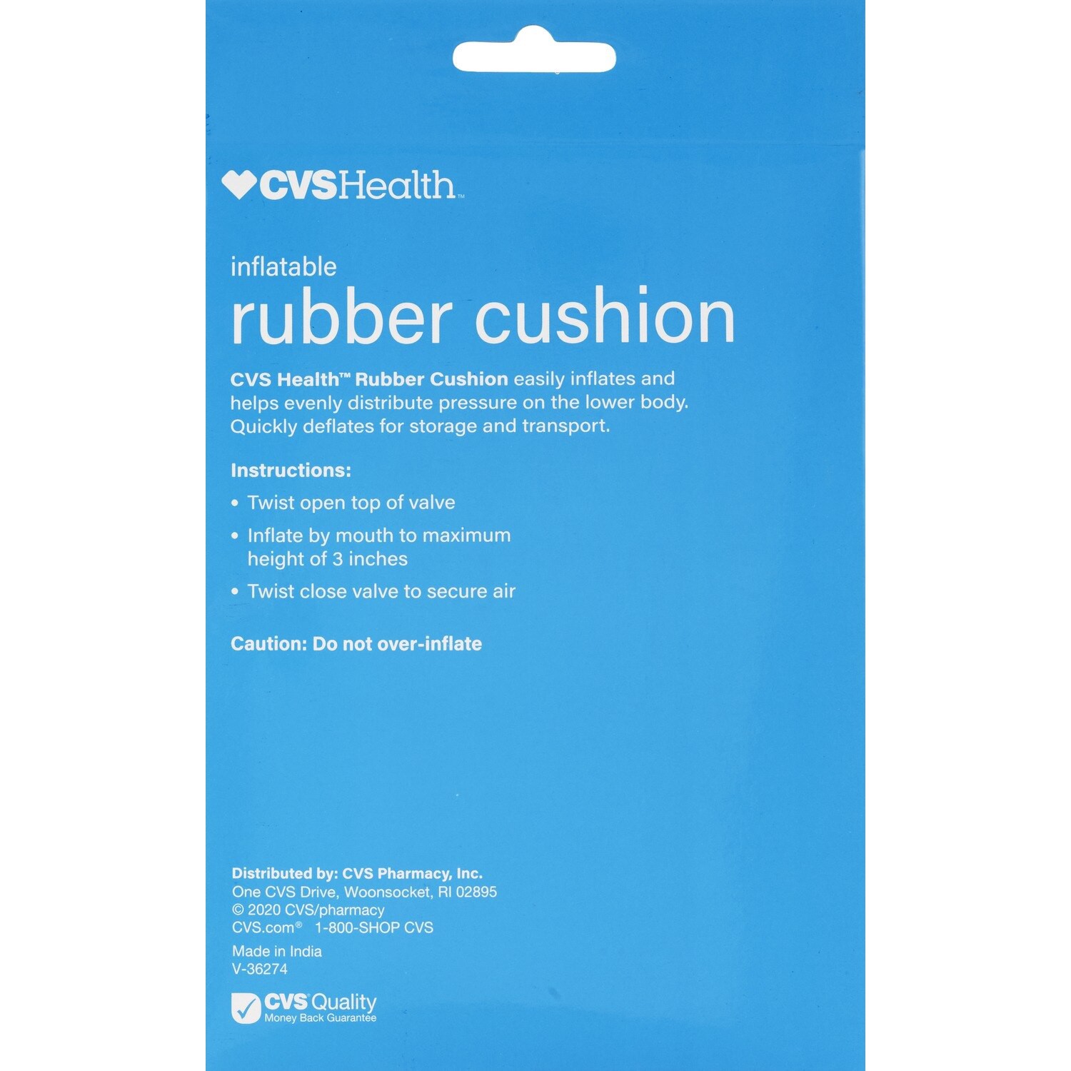 slide 2 of 4, CVS Health Medical Rubber Inflatable Cushion, 1 ct