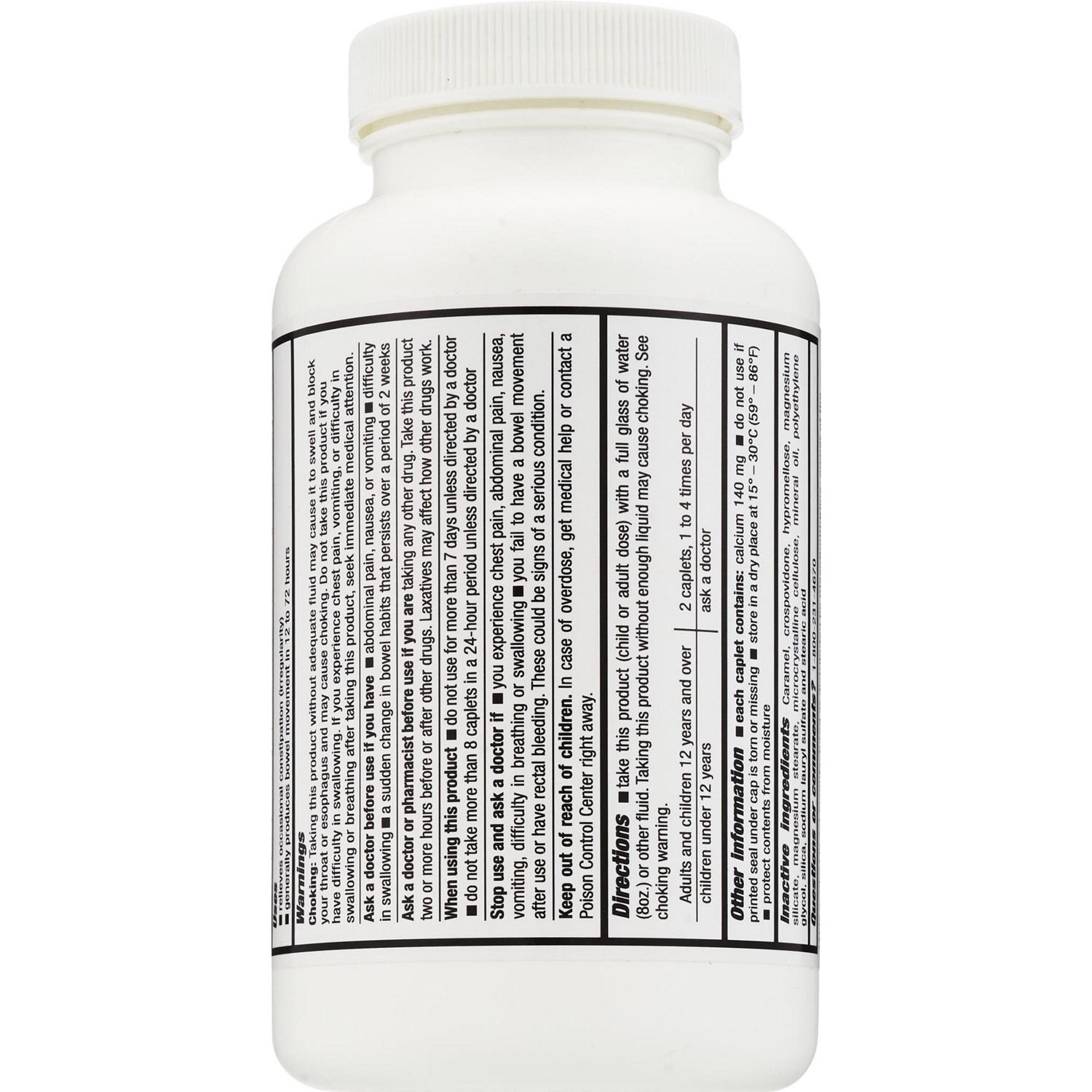 slide 4 of 4, CVS Health Fiber Laxative + Calcium, 250 Ct, 1 ct