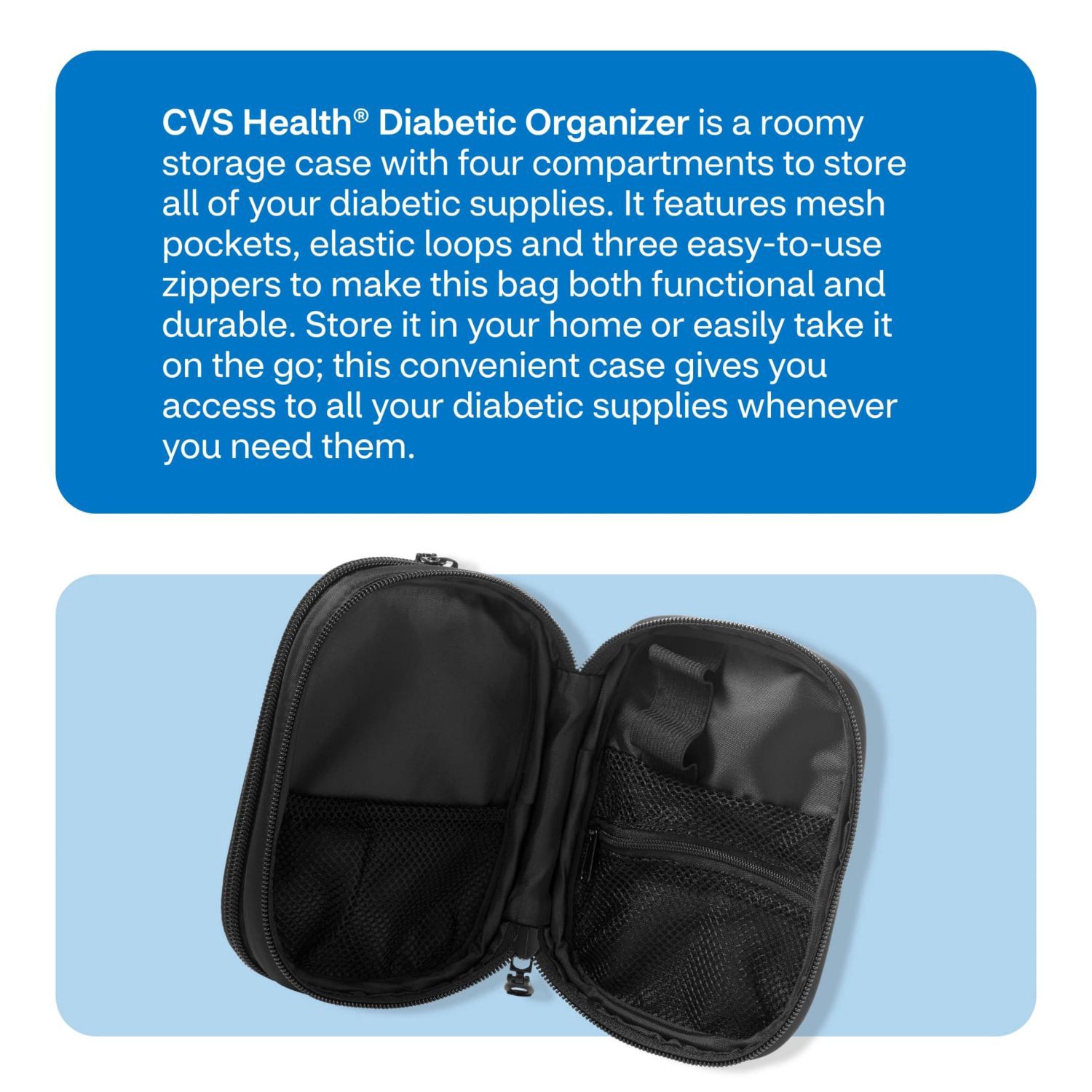 slide 7 of 9, CVS Health Diabetic Carry Case, 1 ct