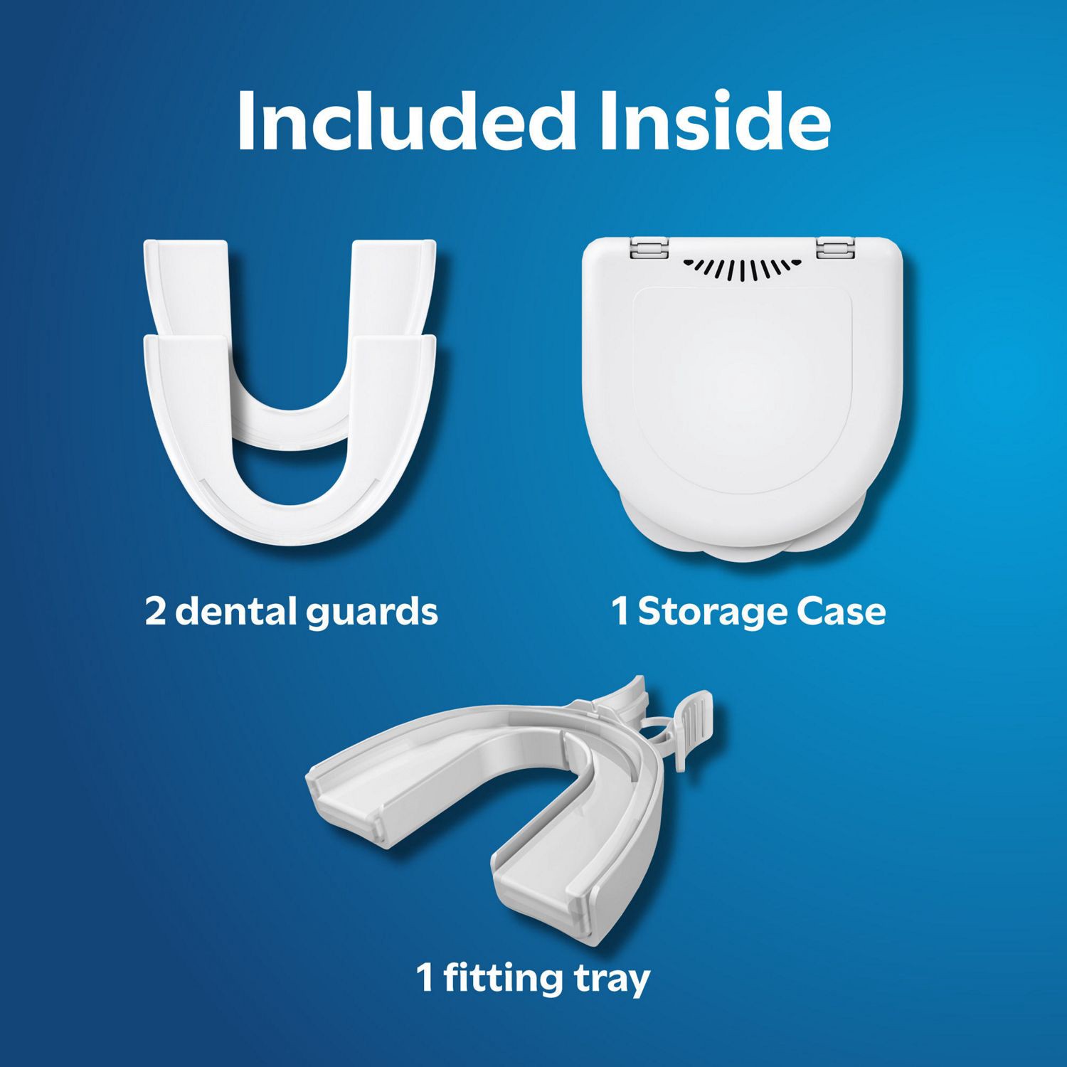 slide 3 of 7, CVS Health Comfort Dental Guards For Nighttime Teeth Grinding (Bruxism), 2 Guards + Case, 1 ct