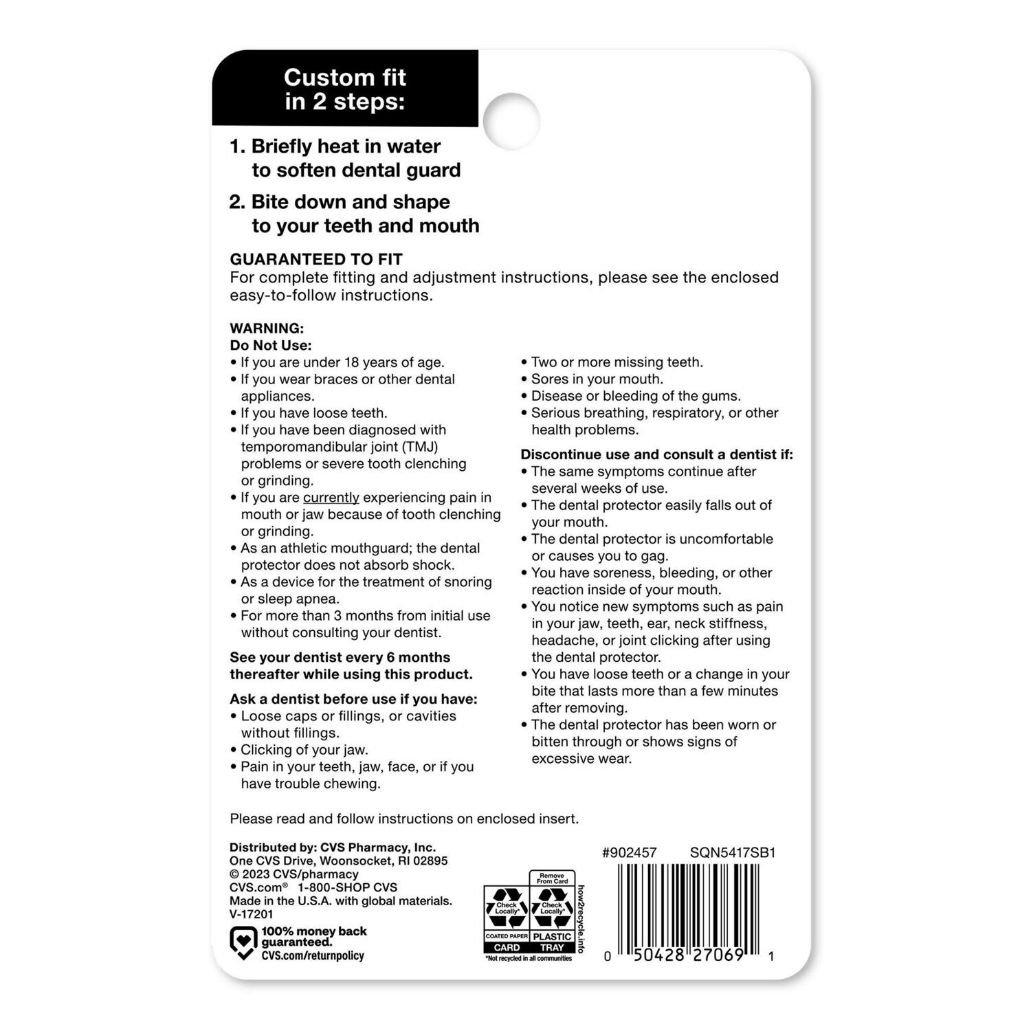 slide 6 of 7, CVS Health Comfort Dental Guards For Nighttime Teeth Grinding (Bruxism), 2 Guards + Case, 1 ct