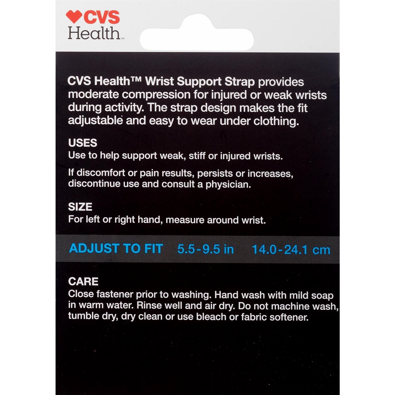 slide 5 of 5, CVS Health Adjustible Wrist Support Strap, 1 ct