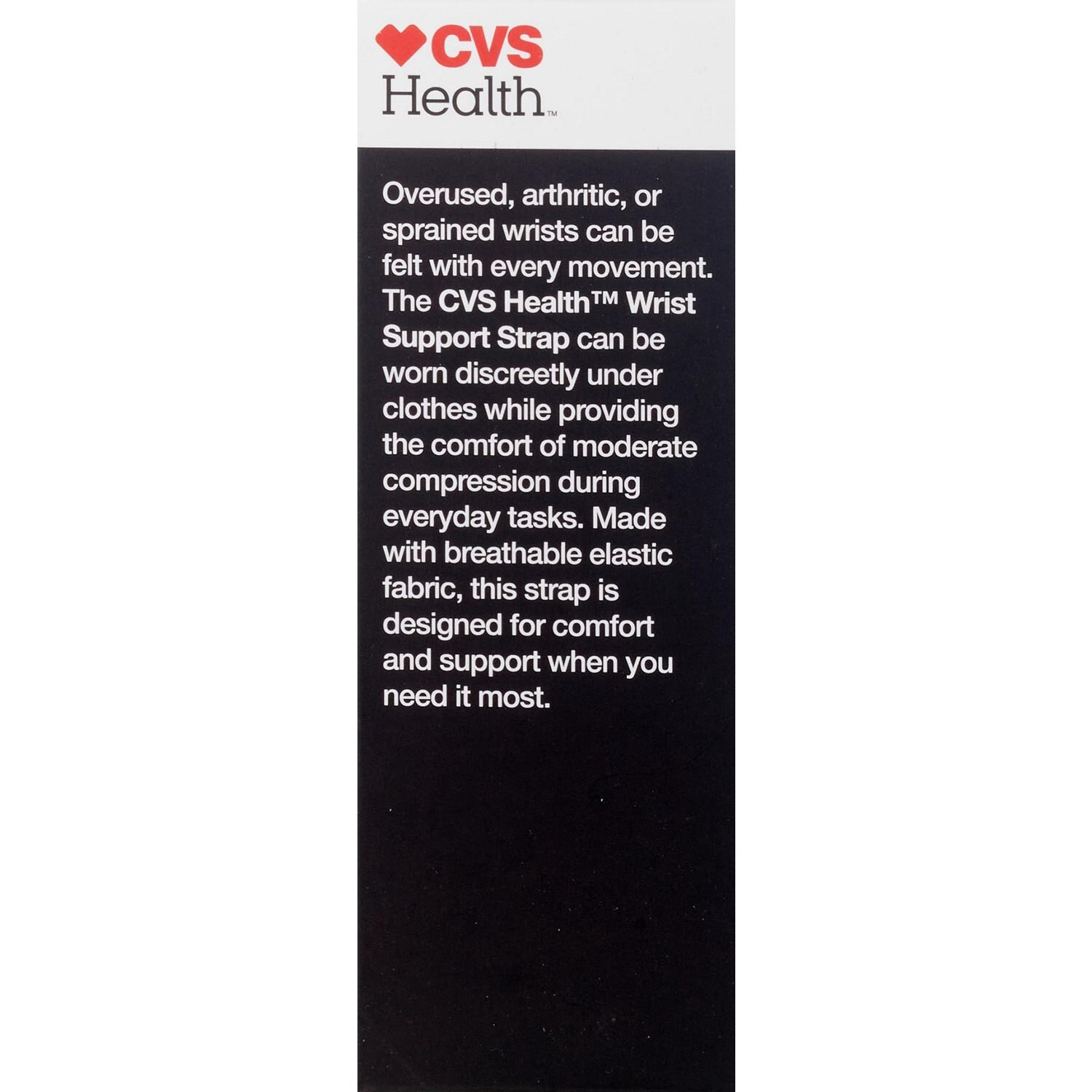 slide 3 of 5, CVS Health Adjustible Wrist Support Strap, 1 ct