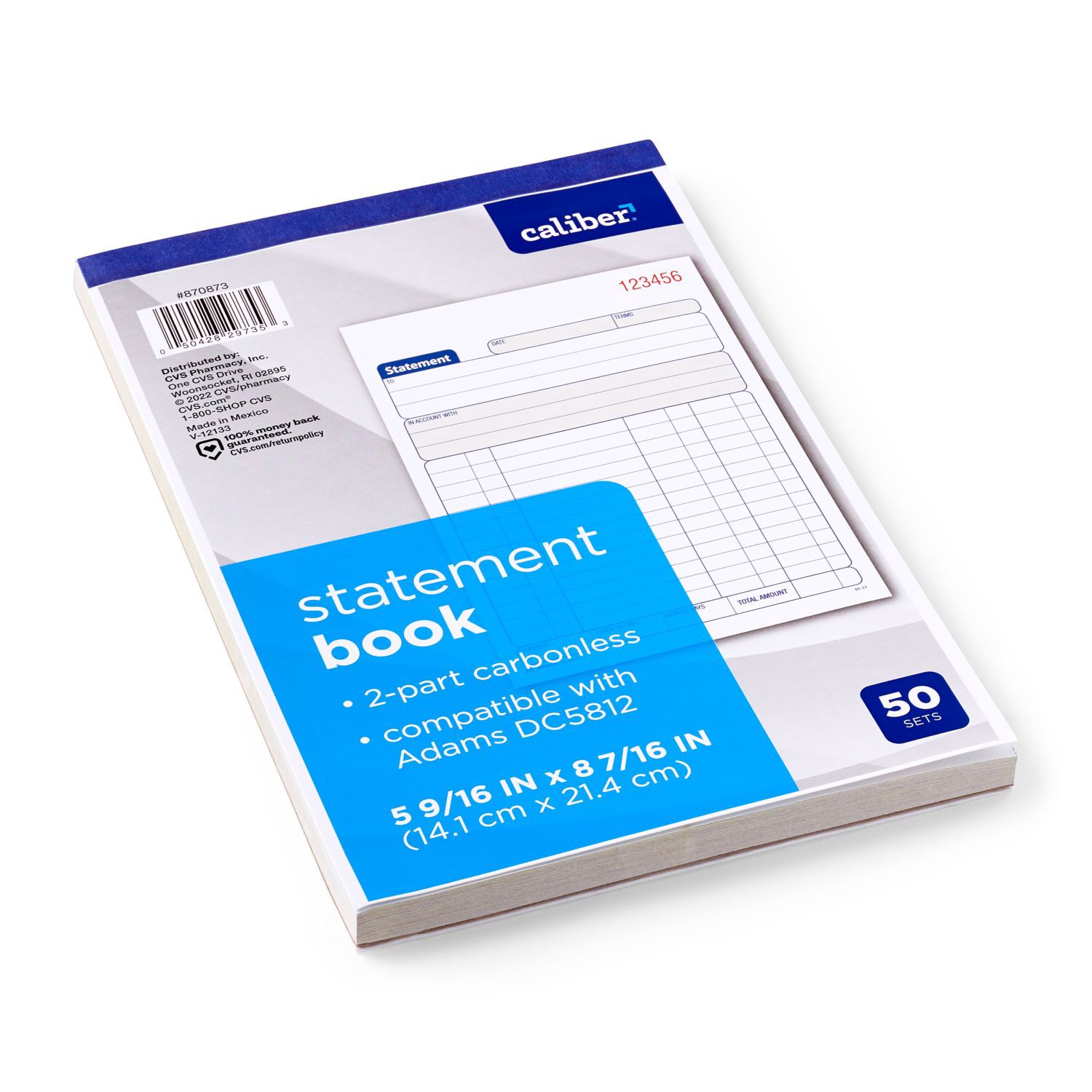 slide 3 of 3, Caliber Statement Book, 1 ct