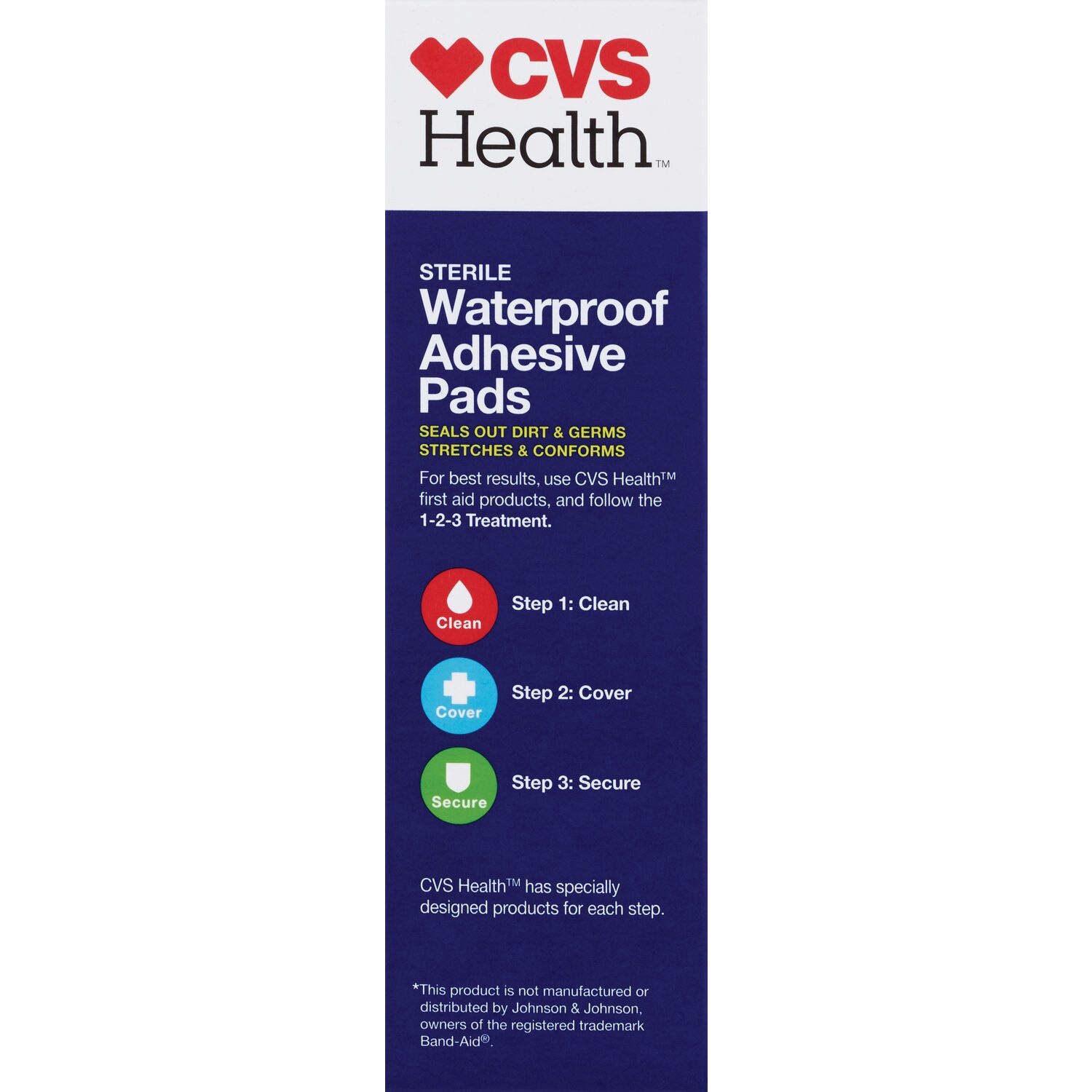 slide 9 of 9, Cvs Health Sterile Waterproof Adhesive Pads, 6 Ct, 1 ct