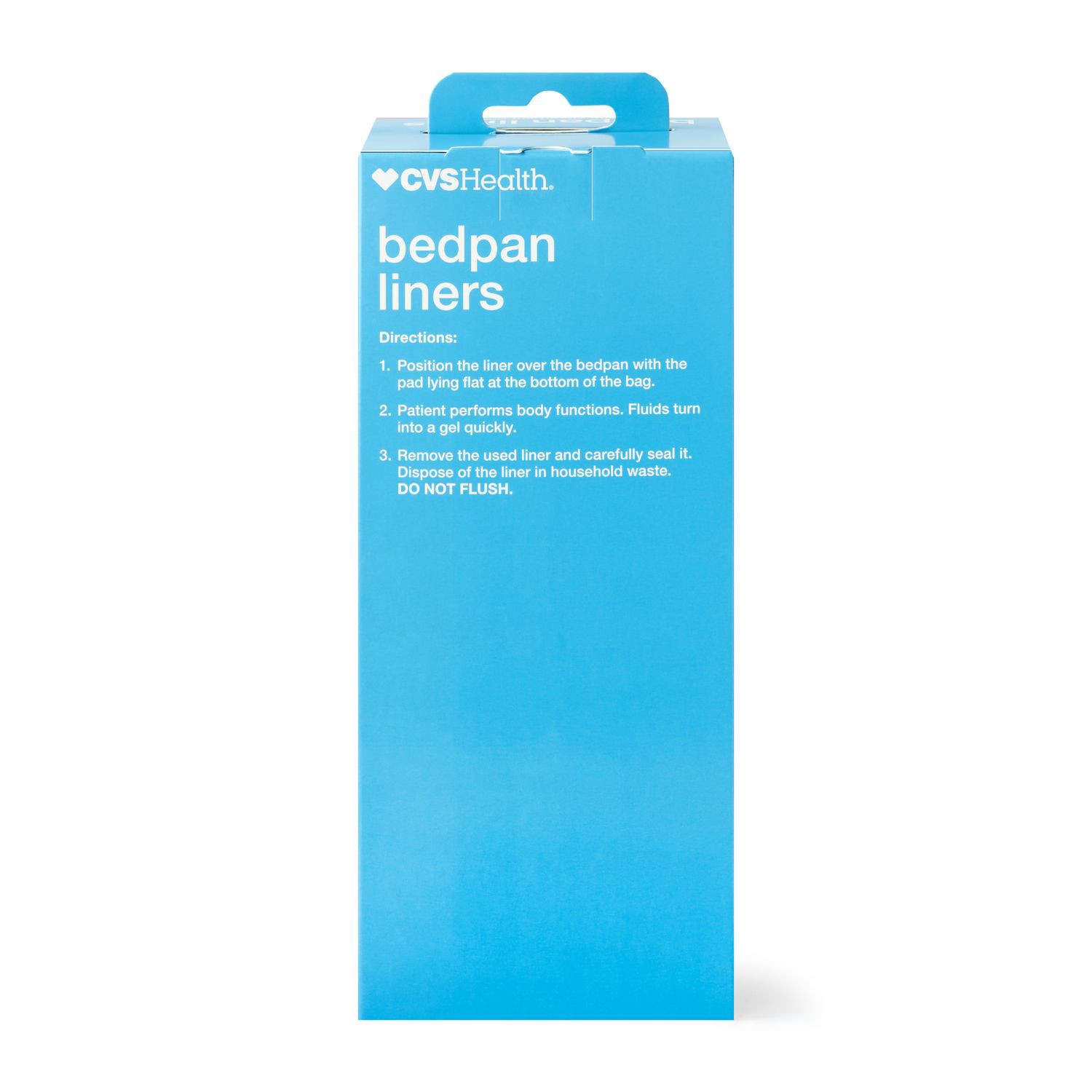 slide 3 of 6, CVS Health Carebag Bedpan Liner Super Absorbent Pad, 12 Ct, 1 ct