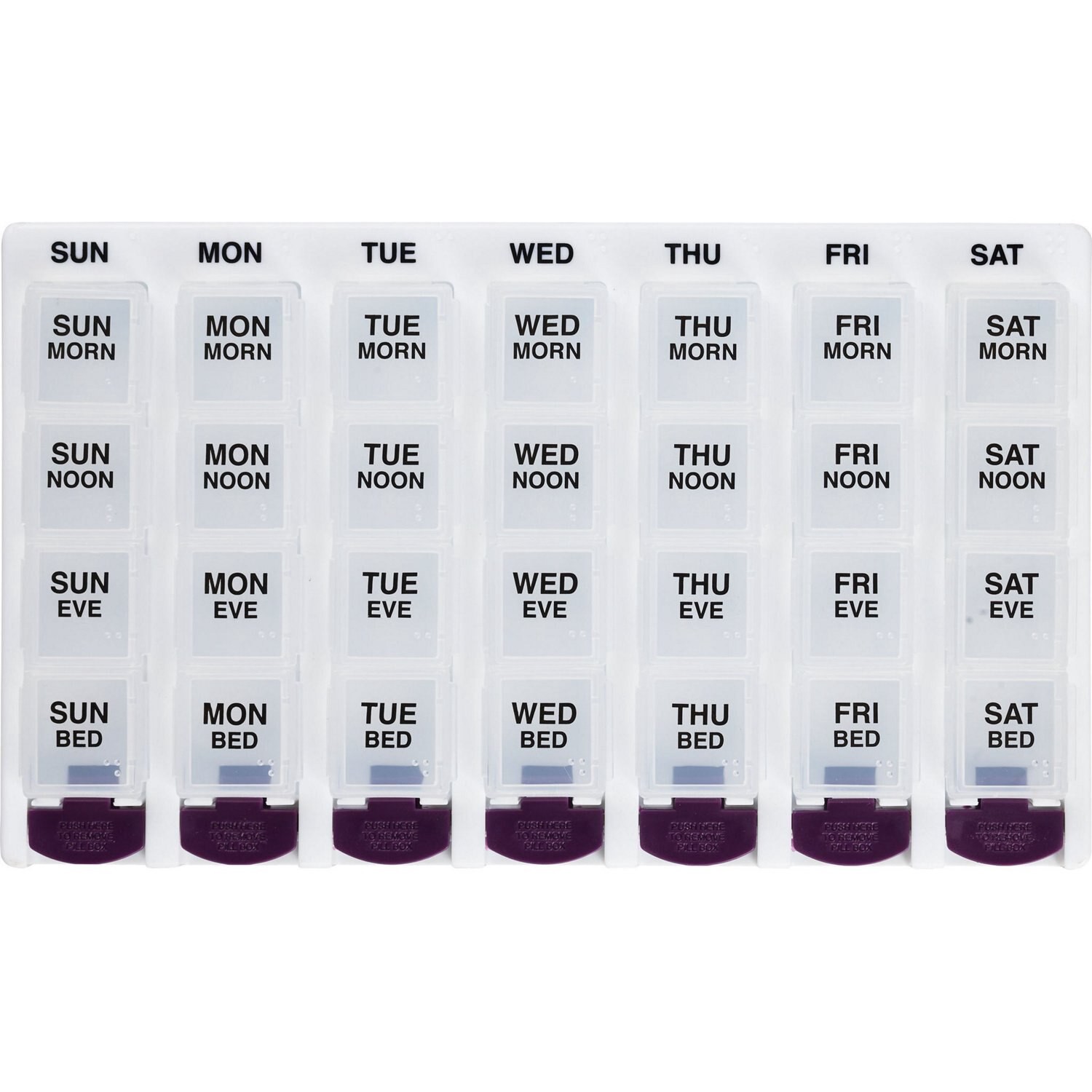 slide 4 of 4, CVS Health 4-A-Day Weekly Pill Planner, 1 ct