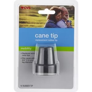 slide 3 of 3, CVS Health Cane Tip, Black, 3/4", 1 Ct, 1 ct