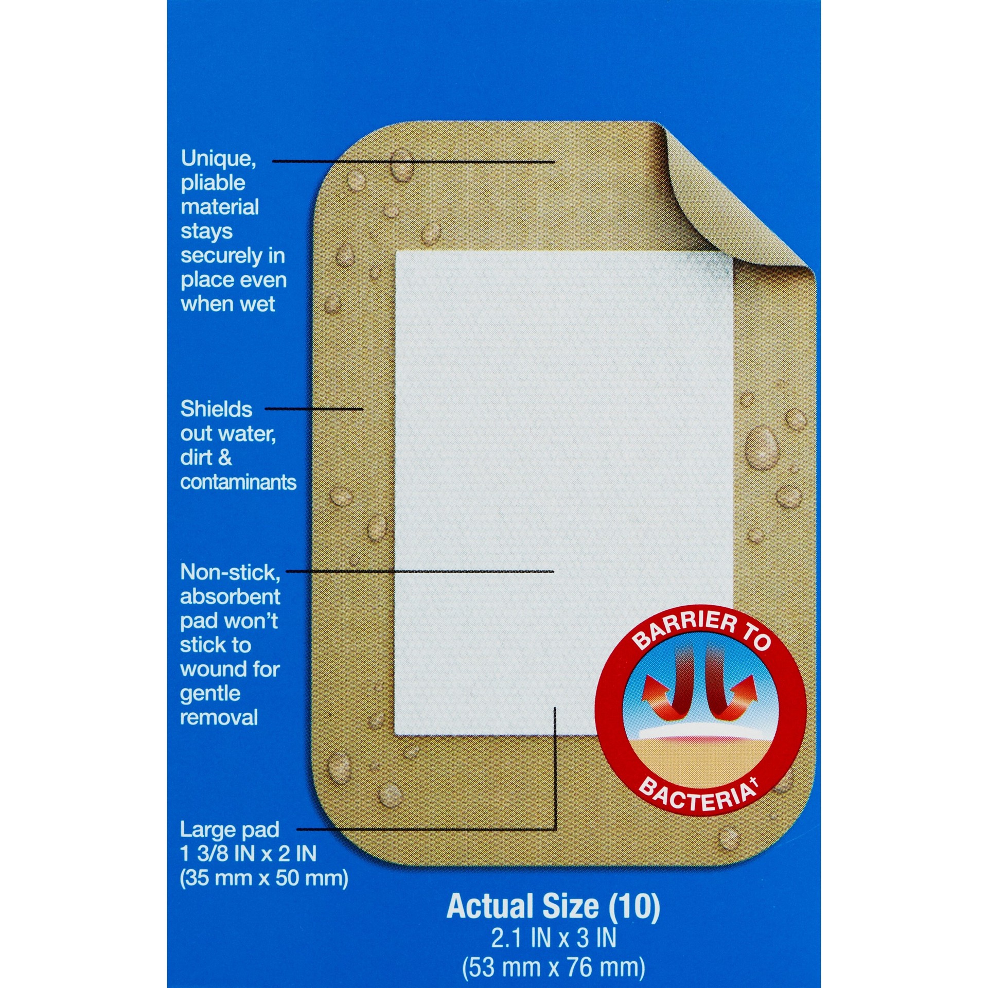 slide 2 of 10, Cvs Health Waterproof Adhesive Bandages, 10 Ct, 1 ct