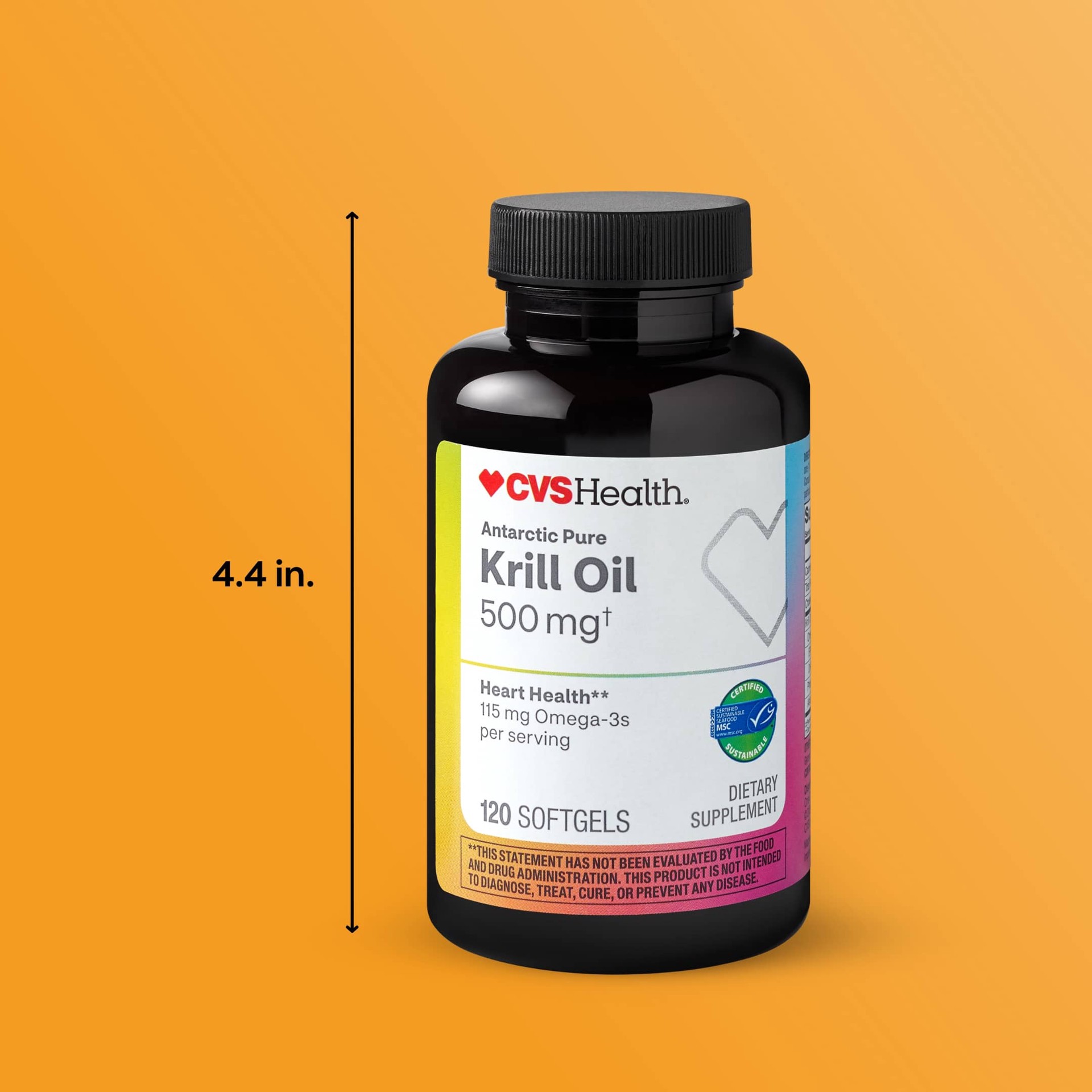 slide 6 of 8, CVS Health Pure Omega-3 Krill Oil, 120 Ct, 1 ct