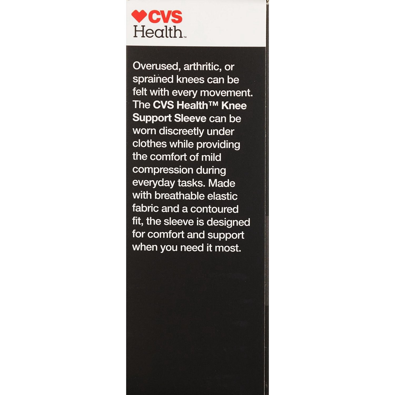 slide 3 of 5, CVS Health Knee Support Sleeve, Medium, 1 ct