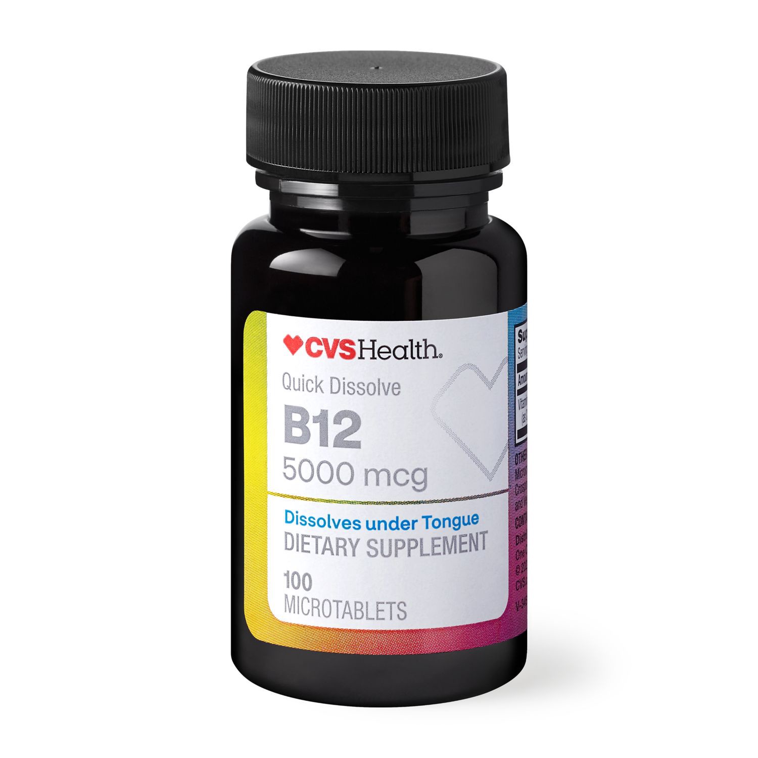 slide 6 of 6, CVS Health Vitamin B12 Microtablets, 100 Ct, 1 ct