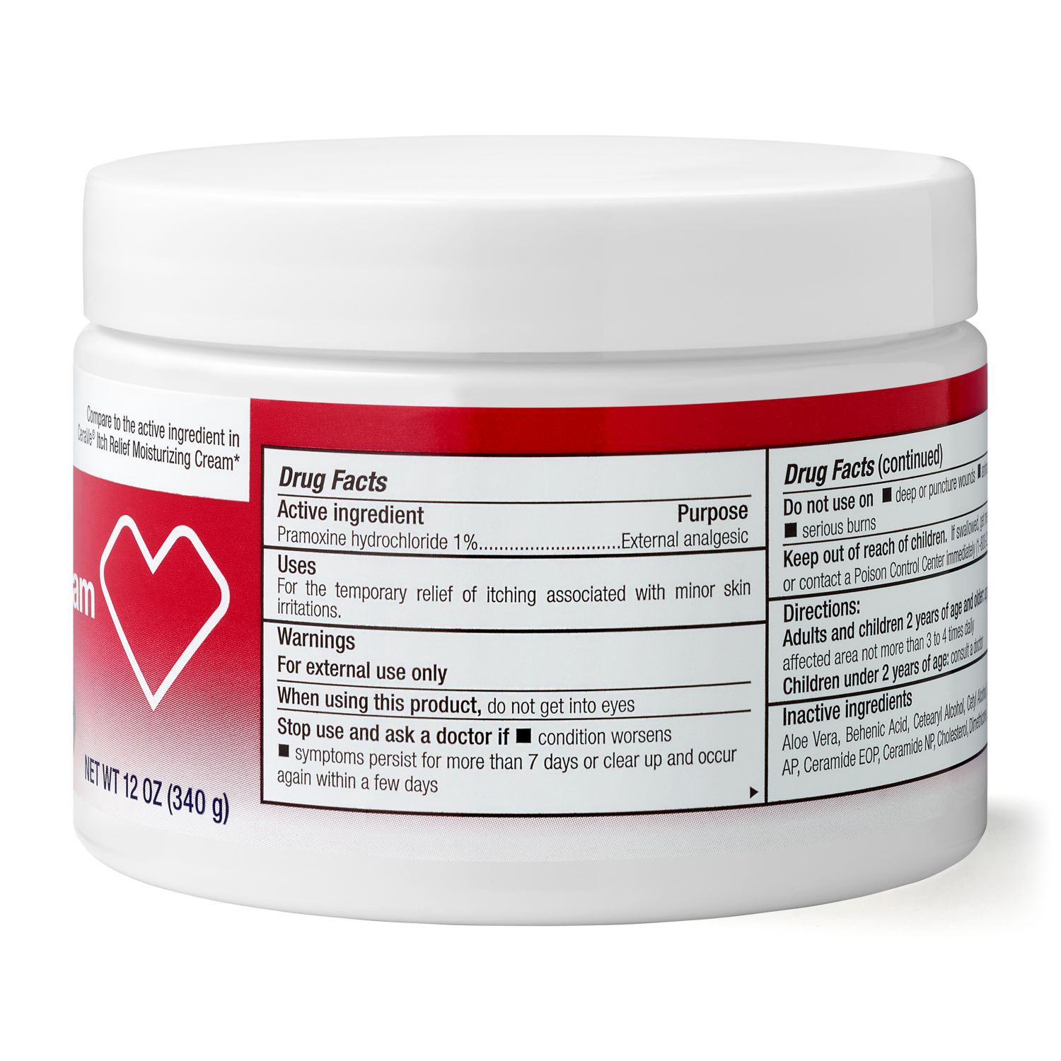 slide 3 of 4, CVS Health Itch Relief Moisturizing Cream, 12 Oz, 1 ct