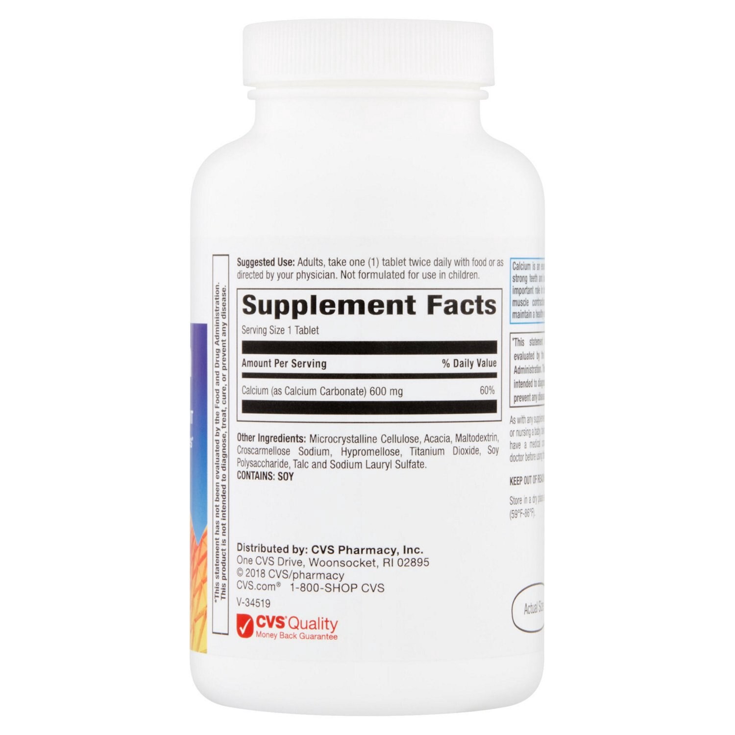 slide 2 of 6, CVS Health Calcium Tablets, 150 Ct, 1 ct