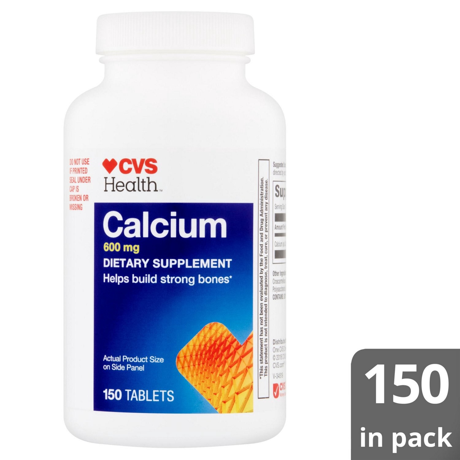slide 4 of 6, CVS Health Calcium Tablets, 150 Ct, 1 ct