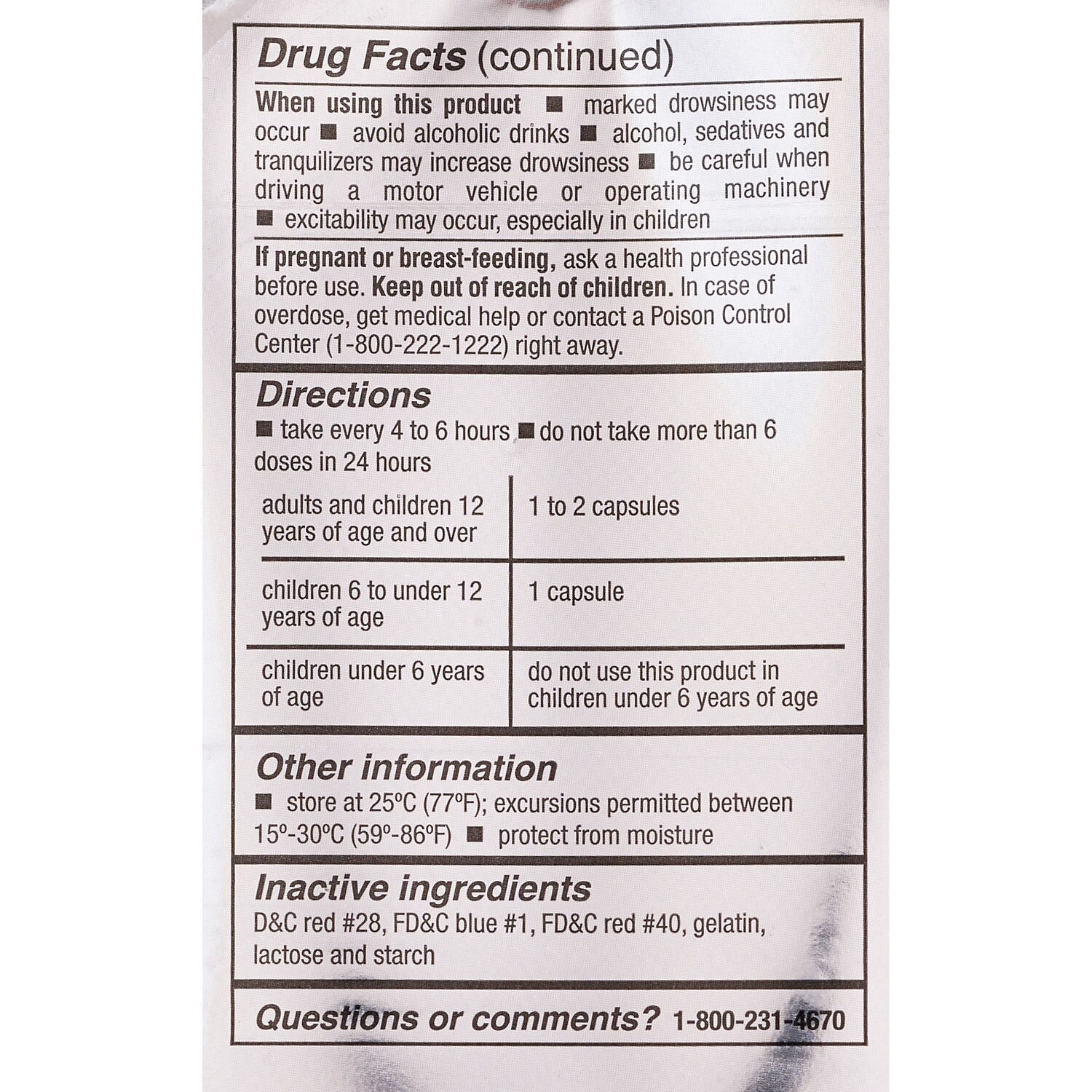 slide 5 of 6, CVS Health Allergy Relief Diphenhydramine Capsules, 365 Ct, 1 ct