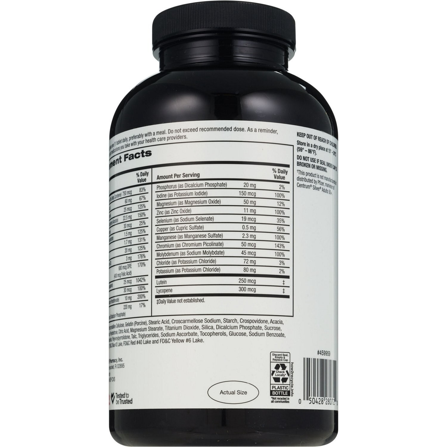 slide 5 of 6, CVS Health Adult 50+ Multivitamin Tablets, 365 Ct, 1 ct