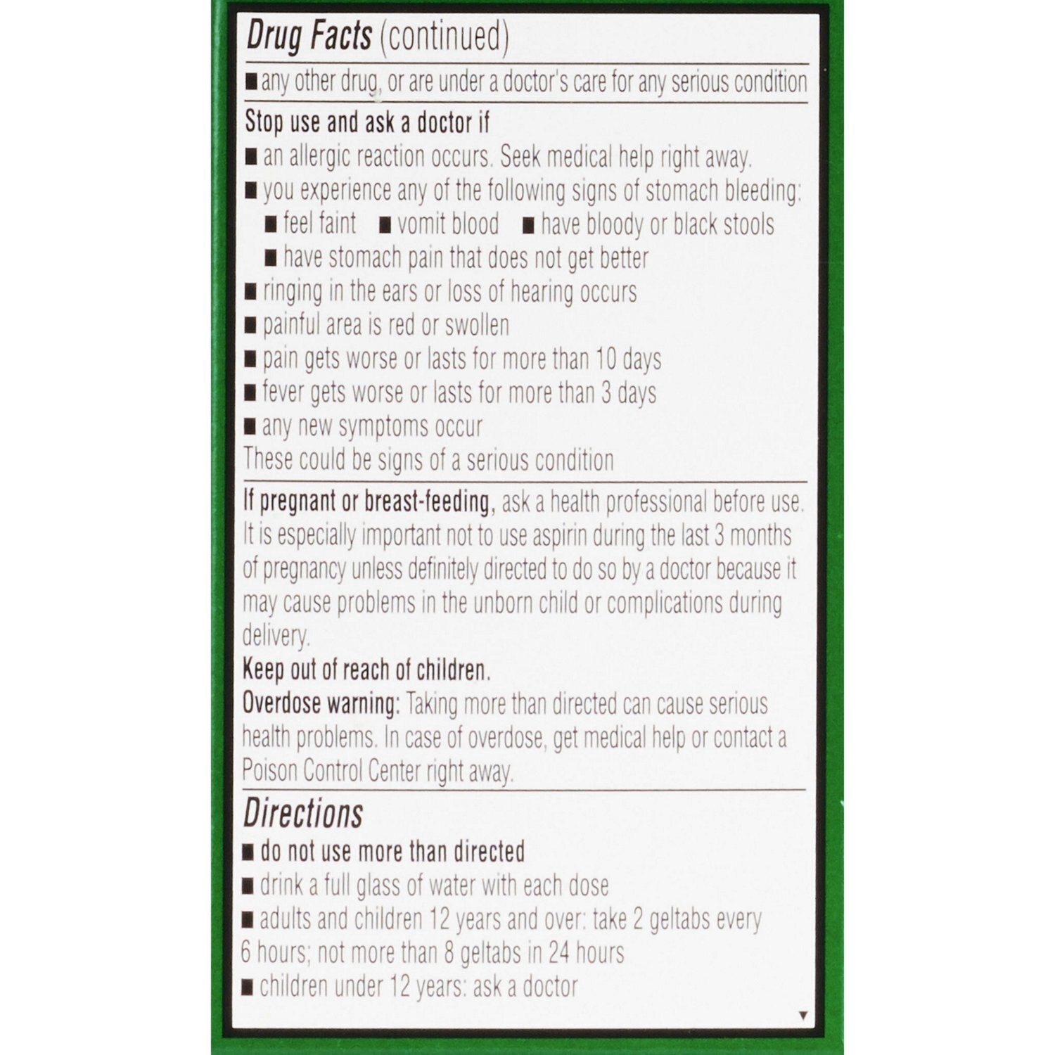 slide 5 of 7, CVS Health Extra Strength Headache Relief Acetaminophen, Aspirin (Nsaid) & Caffeine Geltabs, 20 Ct, 1 ct