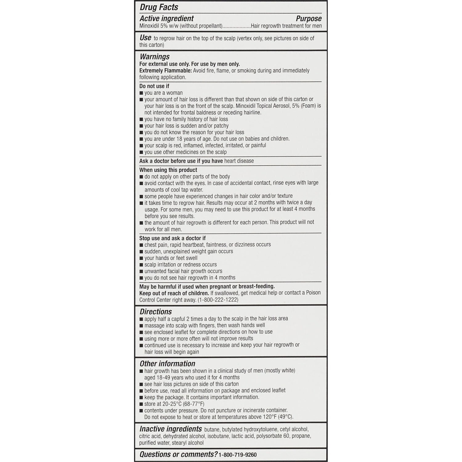 slide 3 of 5, Cvs Health Men's 5% Minoxidil Foam Treatment For Hair Regrowth, 3 Month Supply, 1 ct