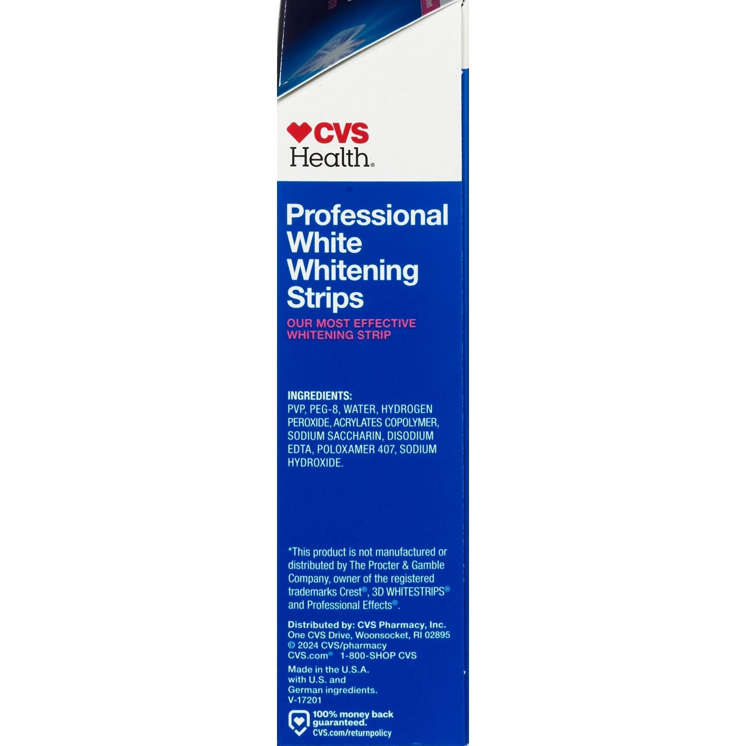 slide 3 of 5, CVS Health Professional White Teeth Whitening Strips, 20 Treatments, 20 ct