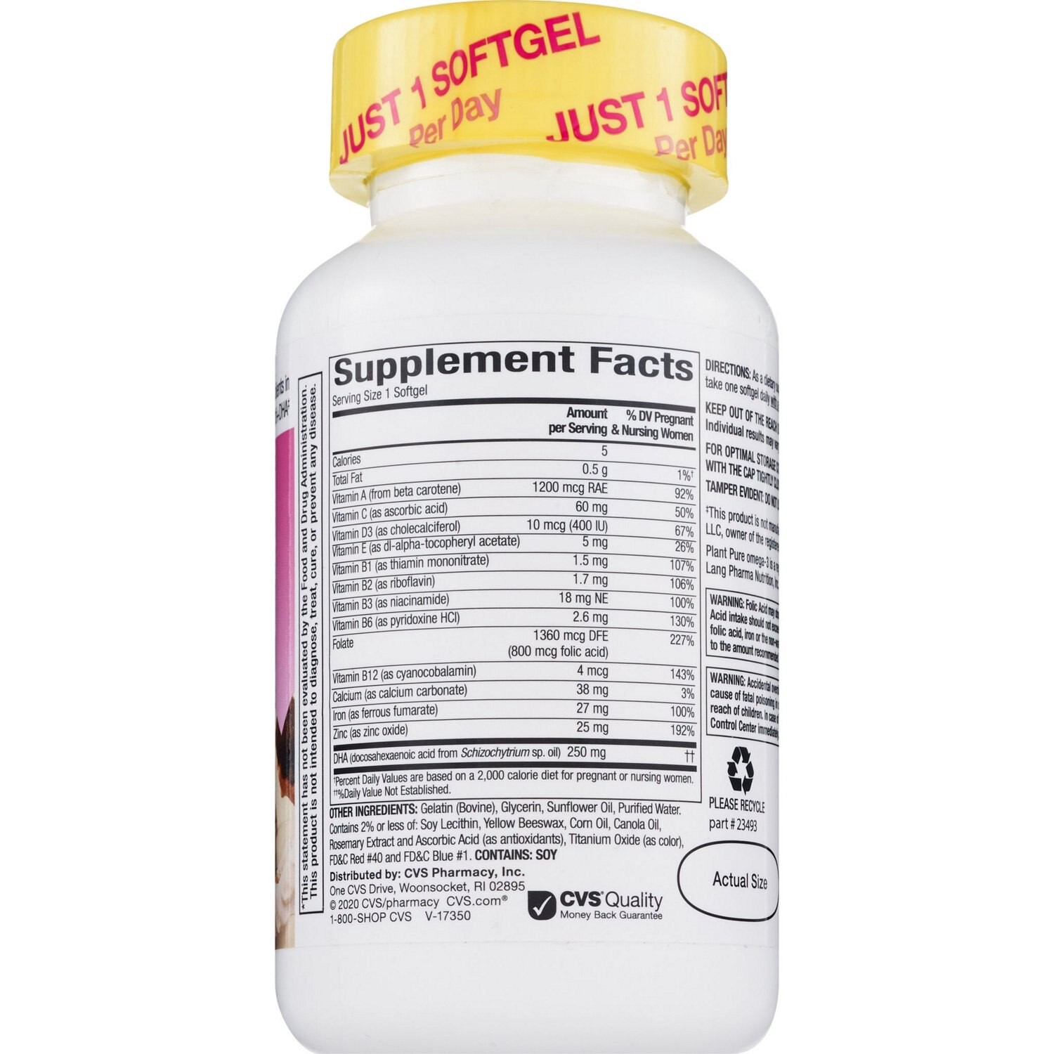 slide 4 of 5, CVS Health Prenatal Multivitamin Softgels, 90 Ct, 1 ct