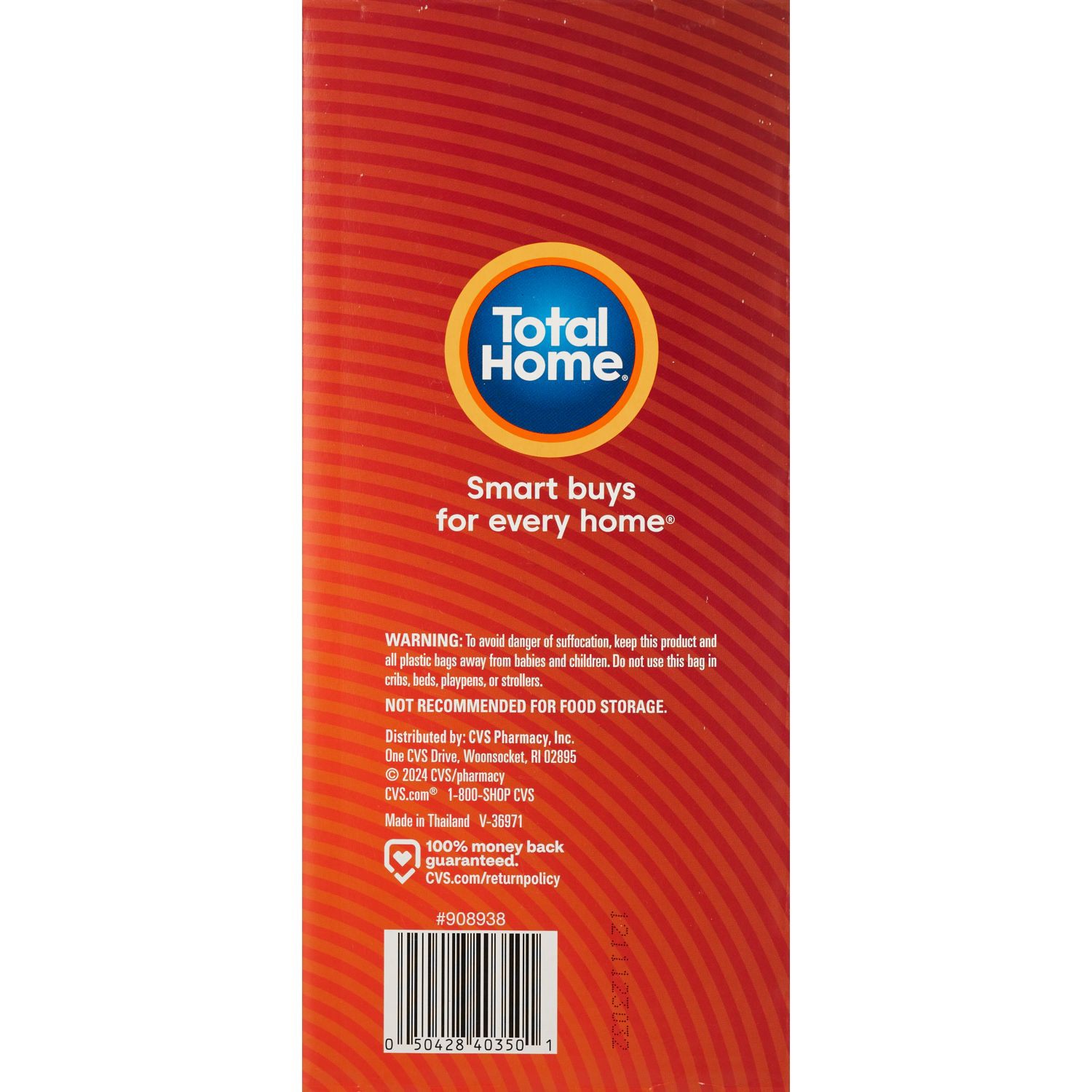 slide 3 of 4, Total Home Large Trash Bags, Black, 25 Ct, 1 ct