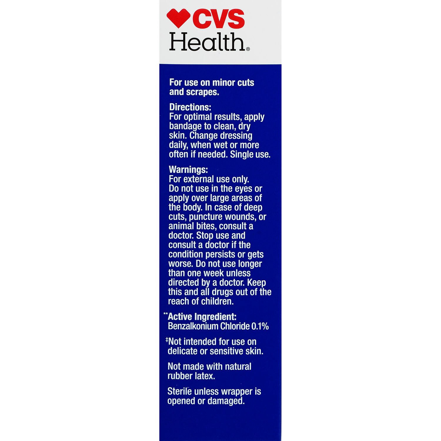 slide 8 of 11, CVS Health Heavy Duty Fabric Anti-Bacterial Bandages, One Size, 20 Ct, 1 ct