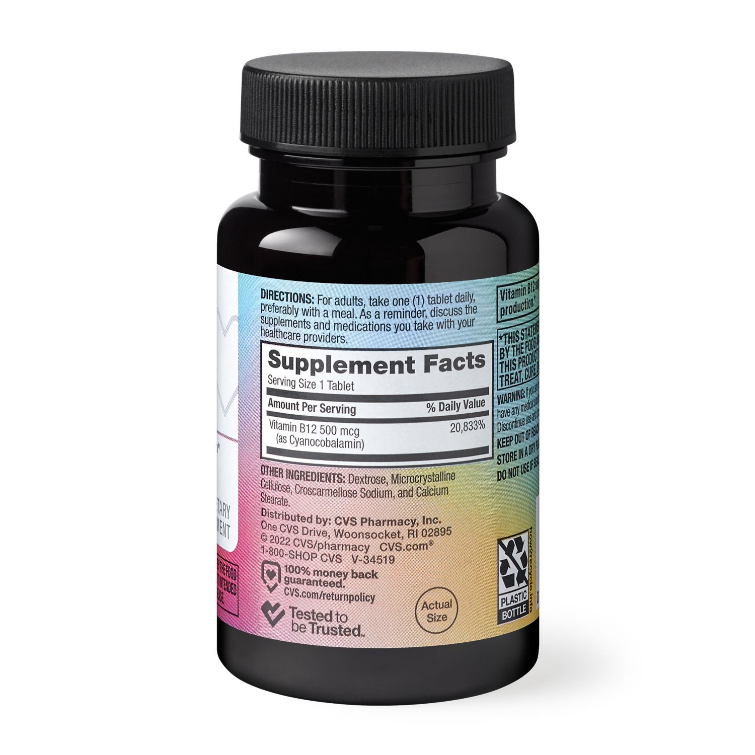 slide 2 of 4, CVS Health Vitamin B12 Tablets , 100 Ct, 1 ct