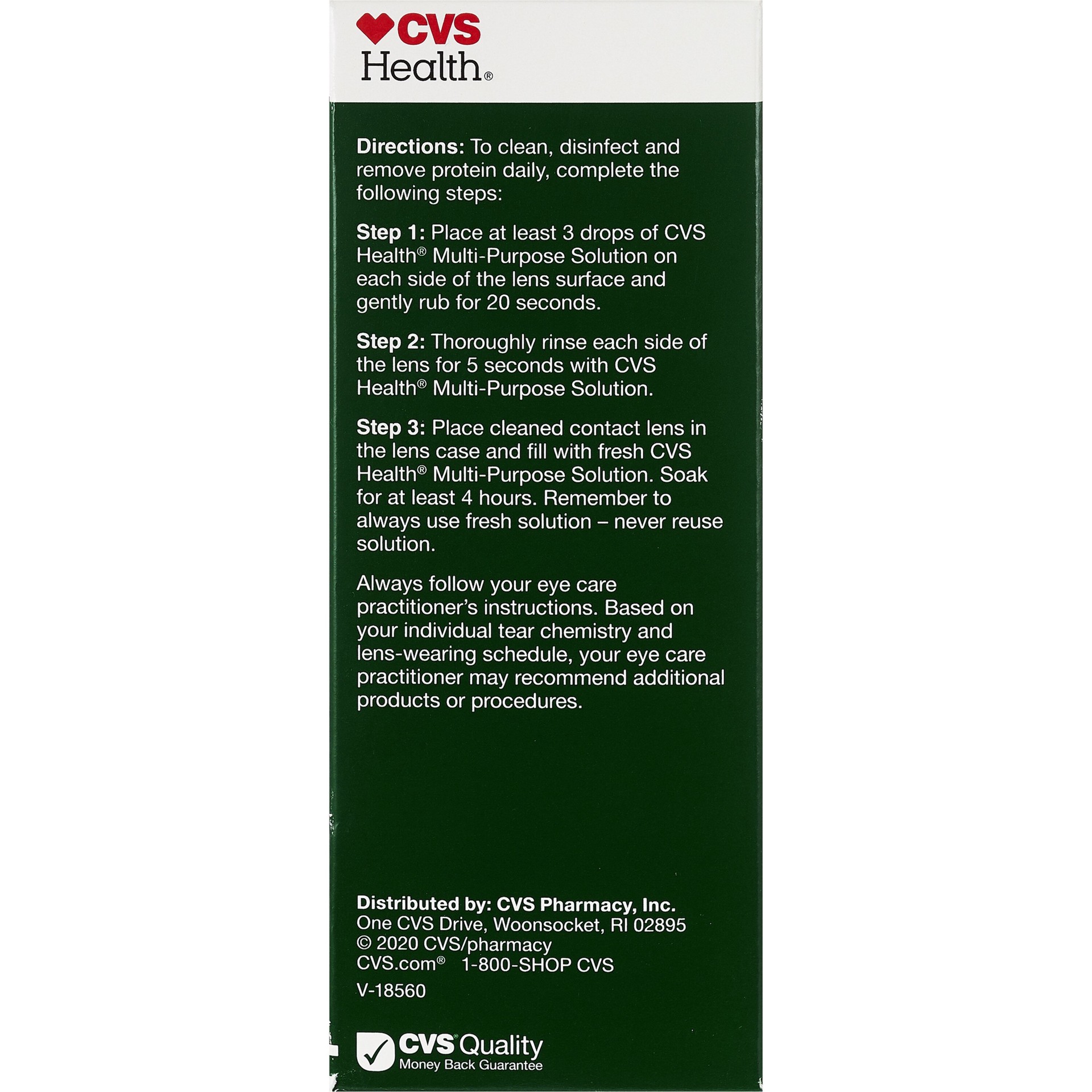 slide 2 of 7, CVS Health Multi-Purpose Solution For Soft Contact Lenses, Twin Pack, 1 ct