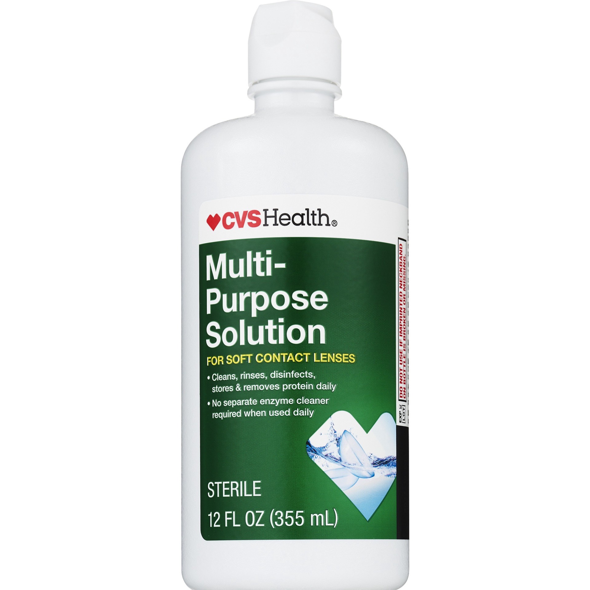 slide 3 of 7, CVS Health Multi-Purpose Solution For Soft Contact Lenses, Twin Pack, 1 ct