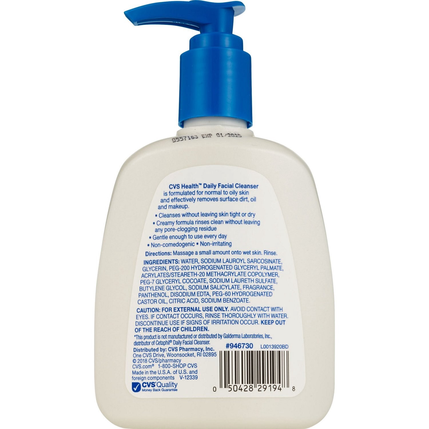 slide 2 of 3, CVS Health Daily Facial Cleanser Normal To Oily Skin, 1 ct