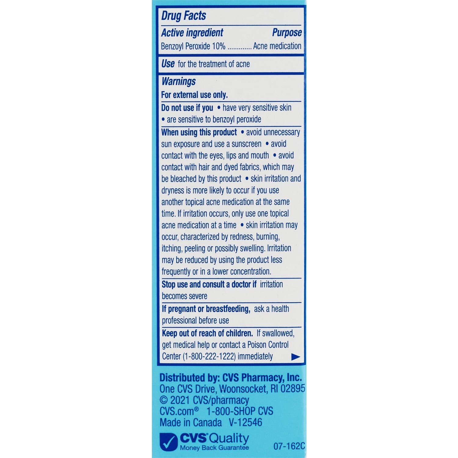 slide 3 of 6, CVS Health Acne Treatment Cream With 10% Benzoyl Peroxide, Maximum Strength, 1 ct
