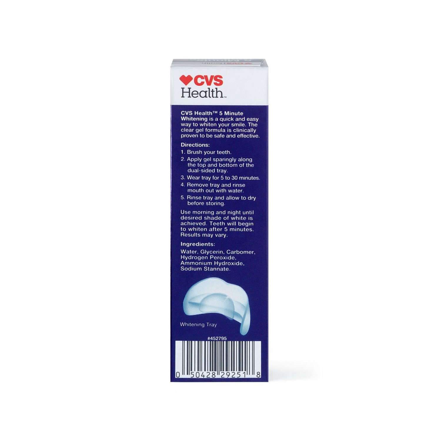 slide 2 of 4, Cvs Health 5 Minute Whitening System With Gel + Tray, 1 ct