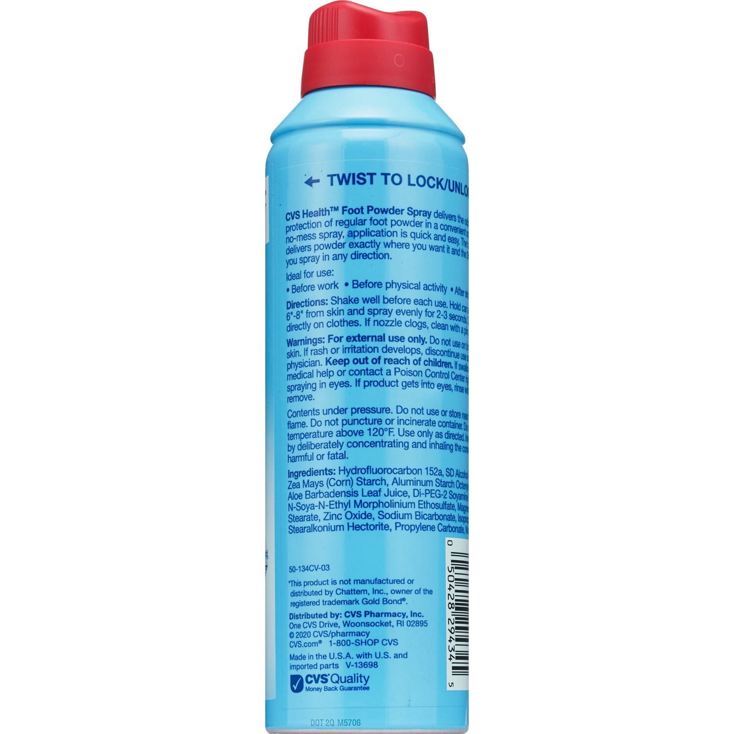 slide 2 of 3, CVS Health Foot Powder Spray, 7 Oz, 1 ct