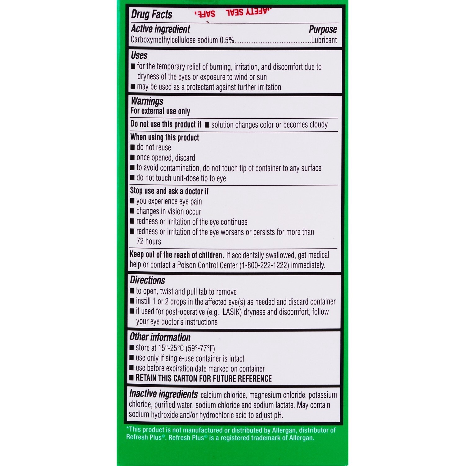 slide 2 of 3, CVS Health Preservative-Free Lubricant Eye Drops, 70 Ct, 1 ct