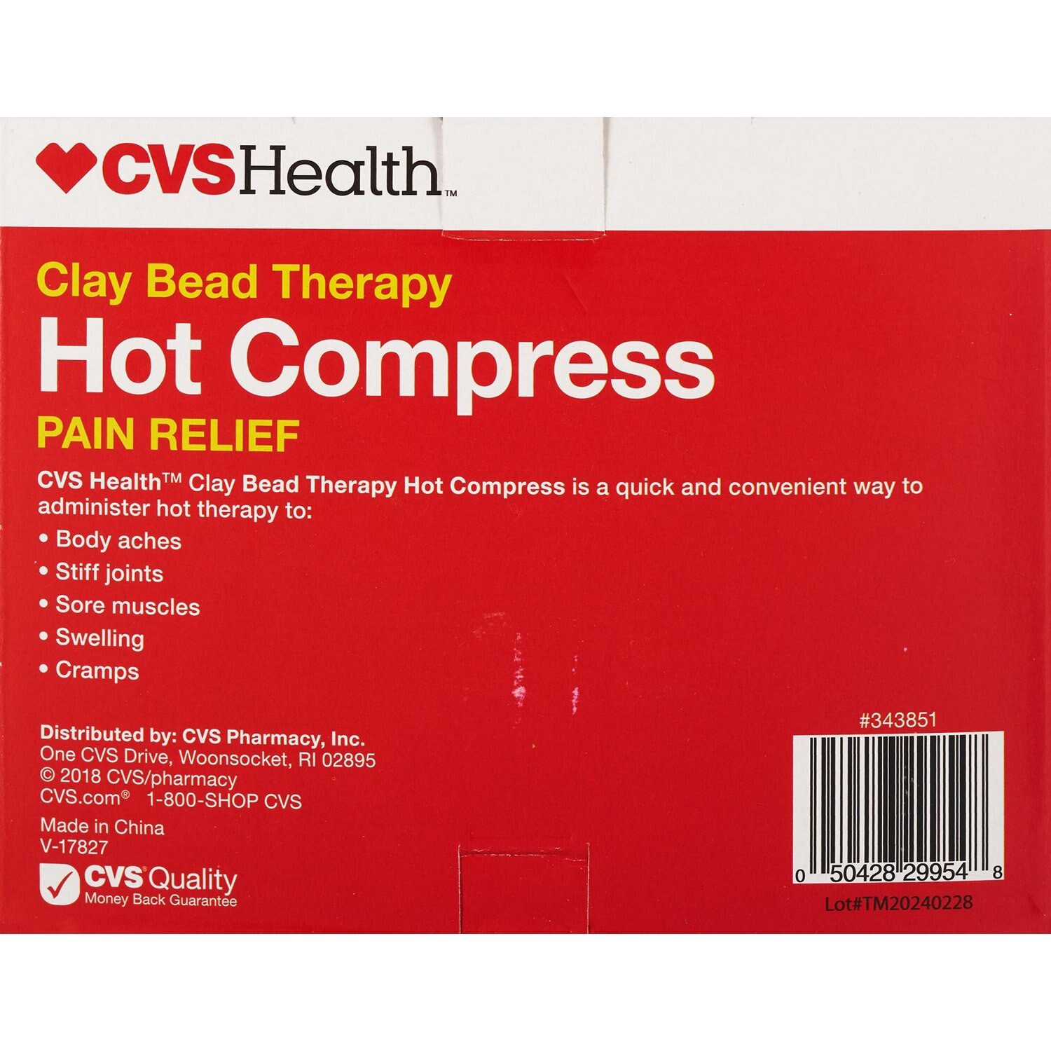 slide 3 of 4, CVS Health Clay Bead Therapy Hot Compress, Medium, 1 ct