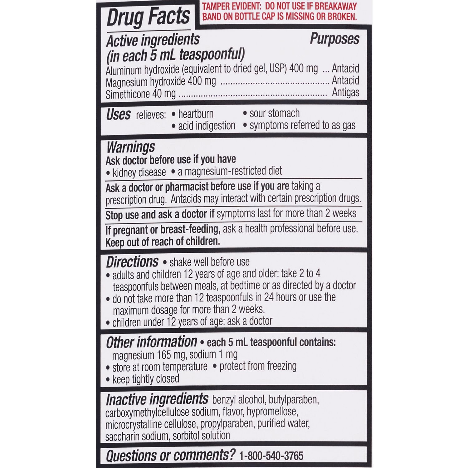 slide 2 of 3, CVS Health Maximum Strength Antacid Liquid, Mint, 12 Oz, 1 ct