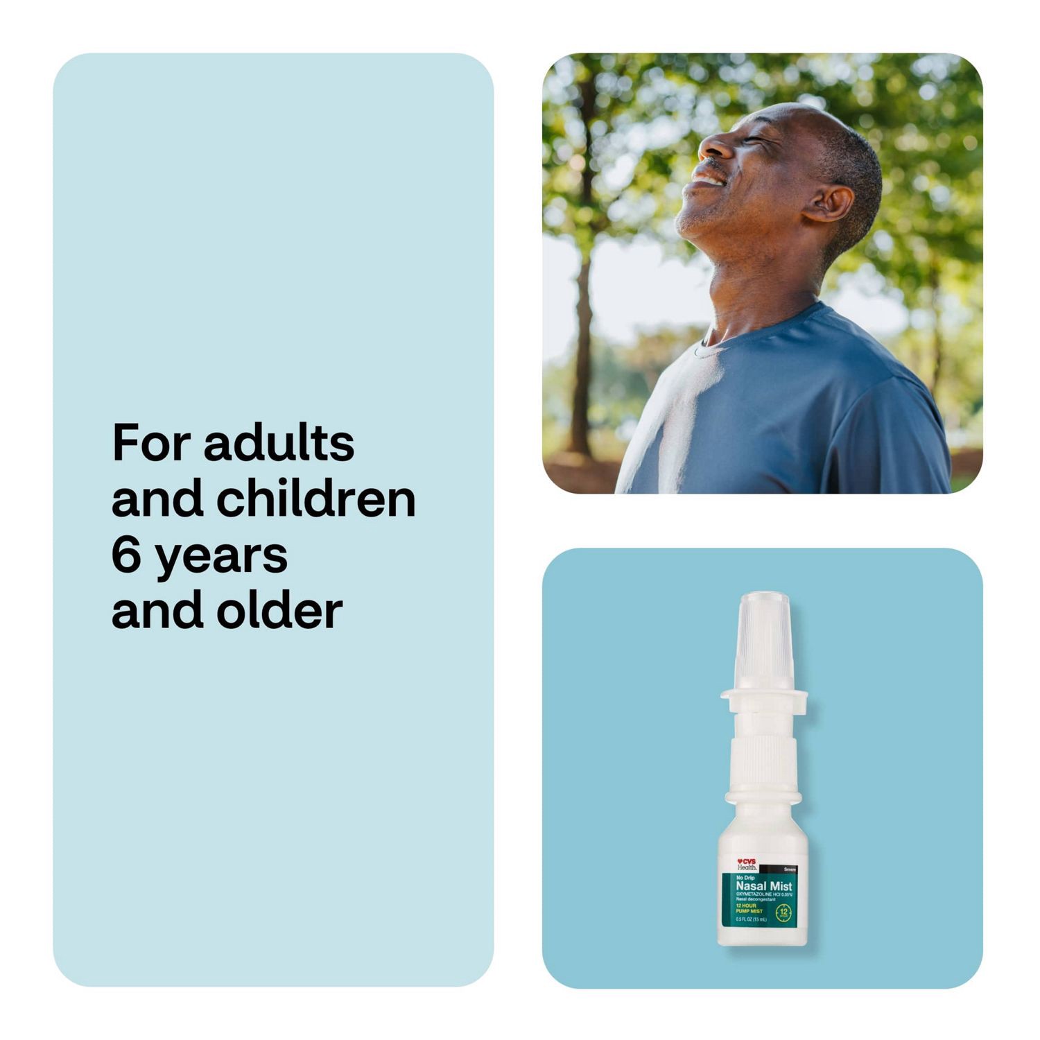 slide 2 of 9, CVS Health 12Hr No Drip Nasal Mix, 0.5 Oz, 1 ct