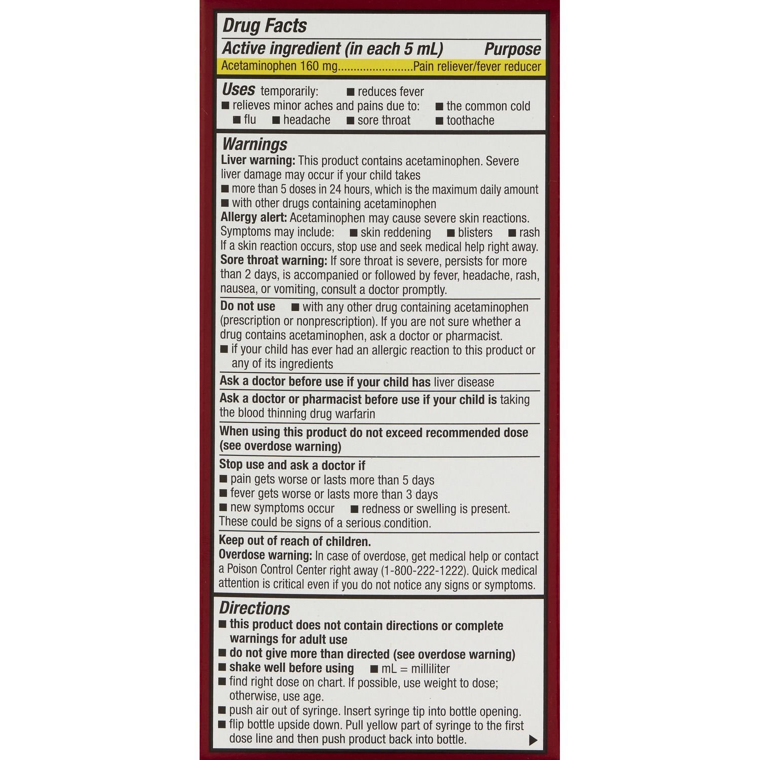 slide 3 of 5, CVS Health Infants' Acetaminophen Pain Reliever & Fever Reducer Oral Suspension, Cherry, 2 Fl Oz, 1 ct