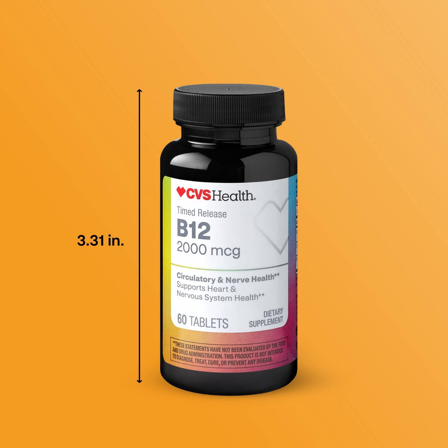 slide 2 of 10, CVS Health Vitamin B12 Tablets, 60 Ct, 1 ct