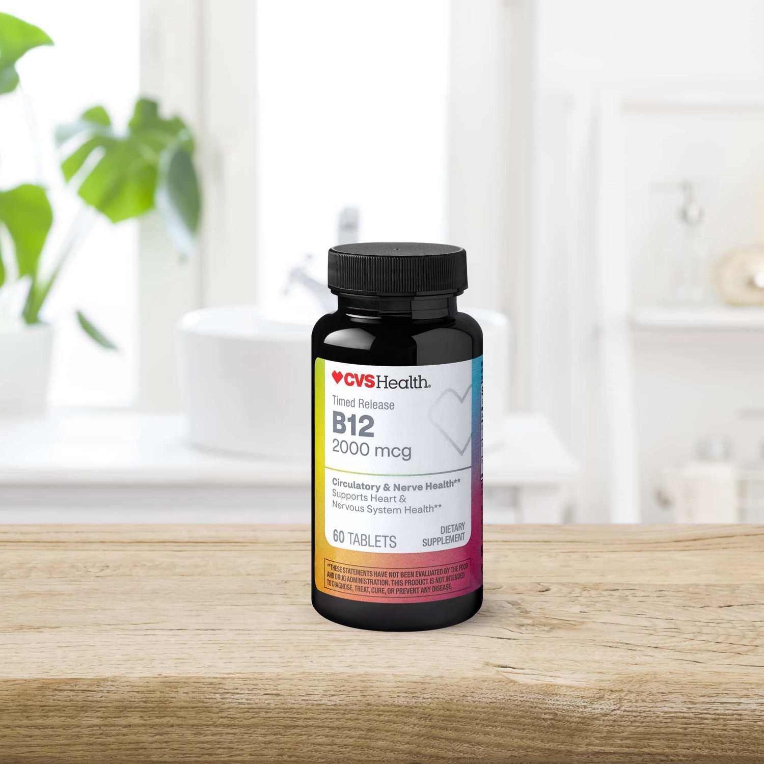 slide 7 of 10, CVS Health Vitamin B12 Tablets, 60 Ct, 1 ct