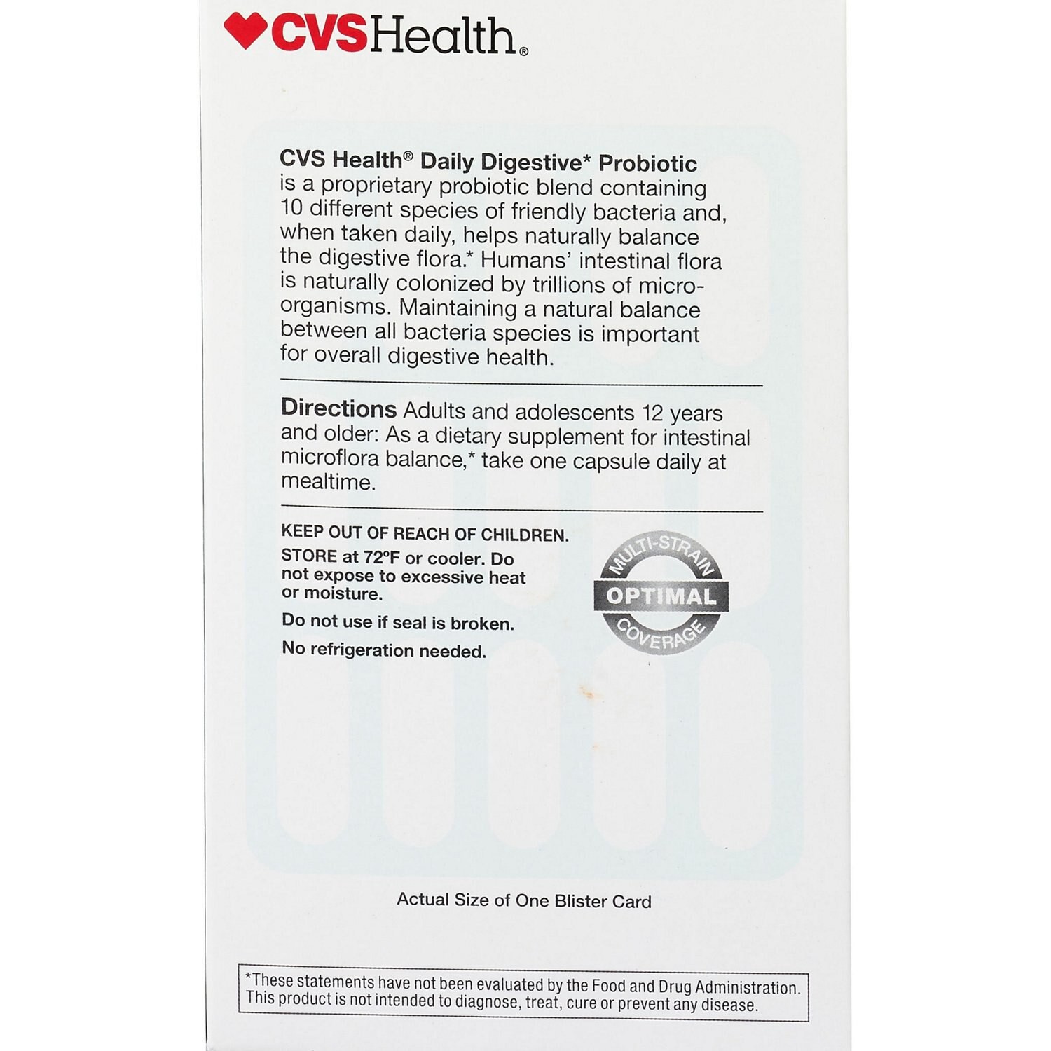 slide 3 of 6, Cvs Health Daily Probiotic Capsules, 90 Ct, 1 ct