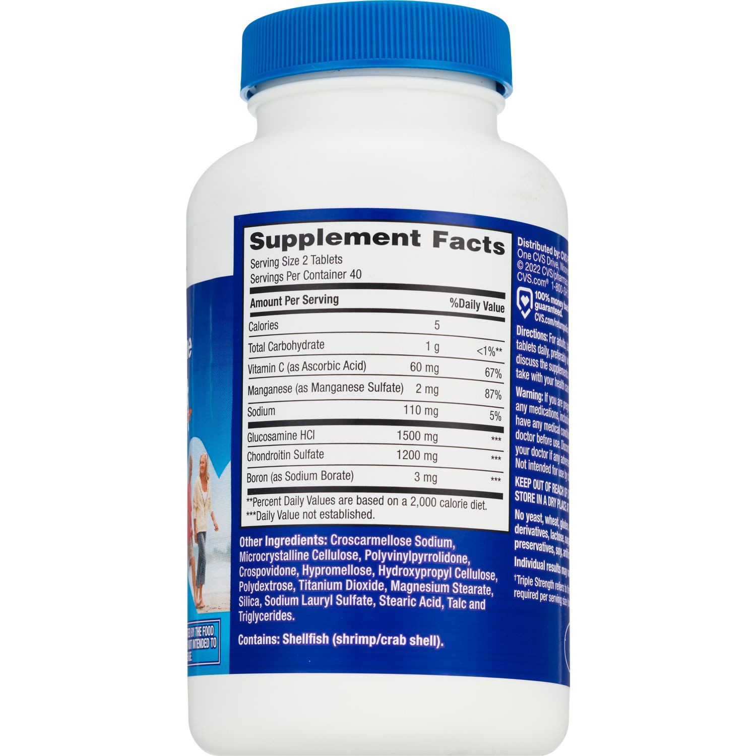 slide 2 of 3, Cvs Health Glucosamine Chondroitin Caplets, 80 Ct, 1 ct