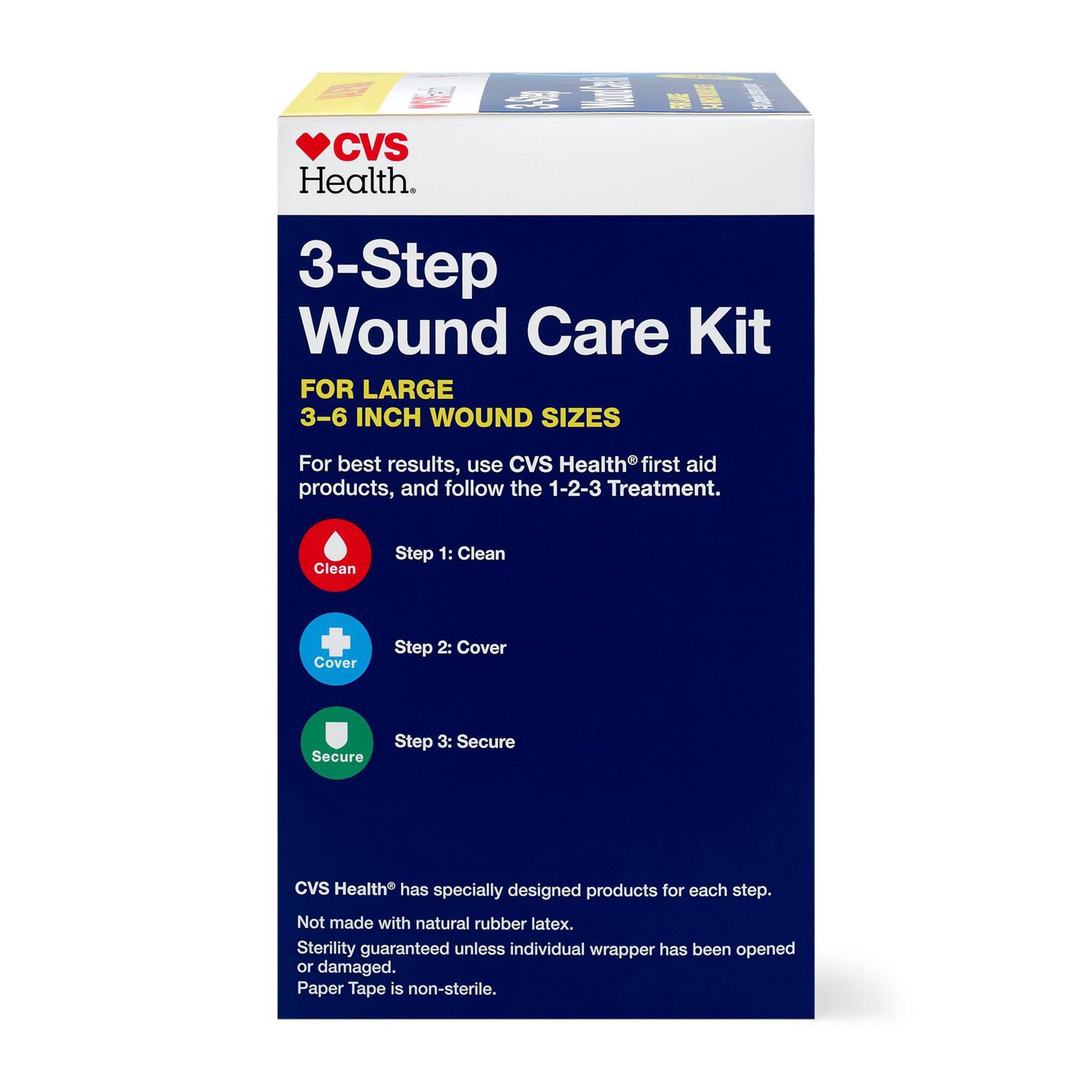 slide 5 of 5, CVS Health Wound Care Kit Assortment, Large Wounds, 30 Ct, 1 ct