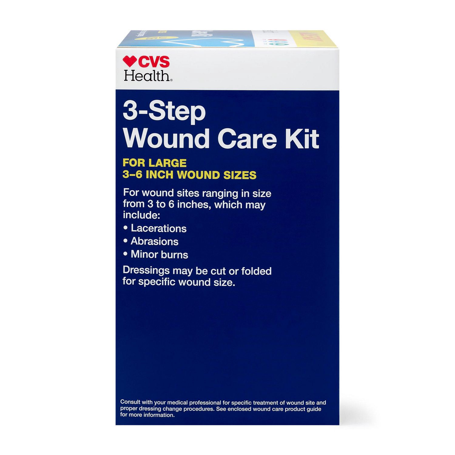 slide 2 of 5, CVS Health Wound Care Kit Assortment, Large Wounds, 30 Ct, 1 ct