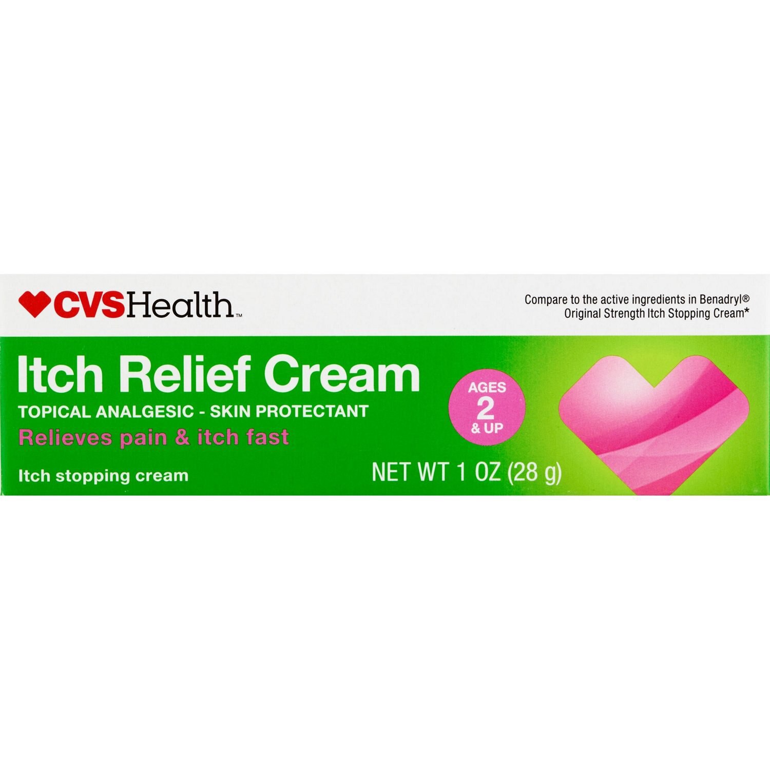 slide 3 of 4, CVS Health Original Strength Itch Relief Cream, 1 Oz, 1 ct