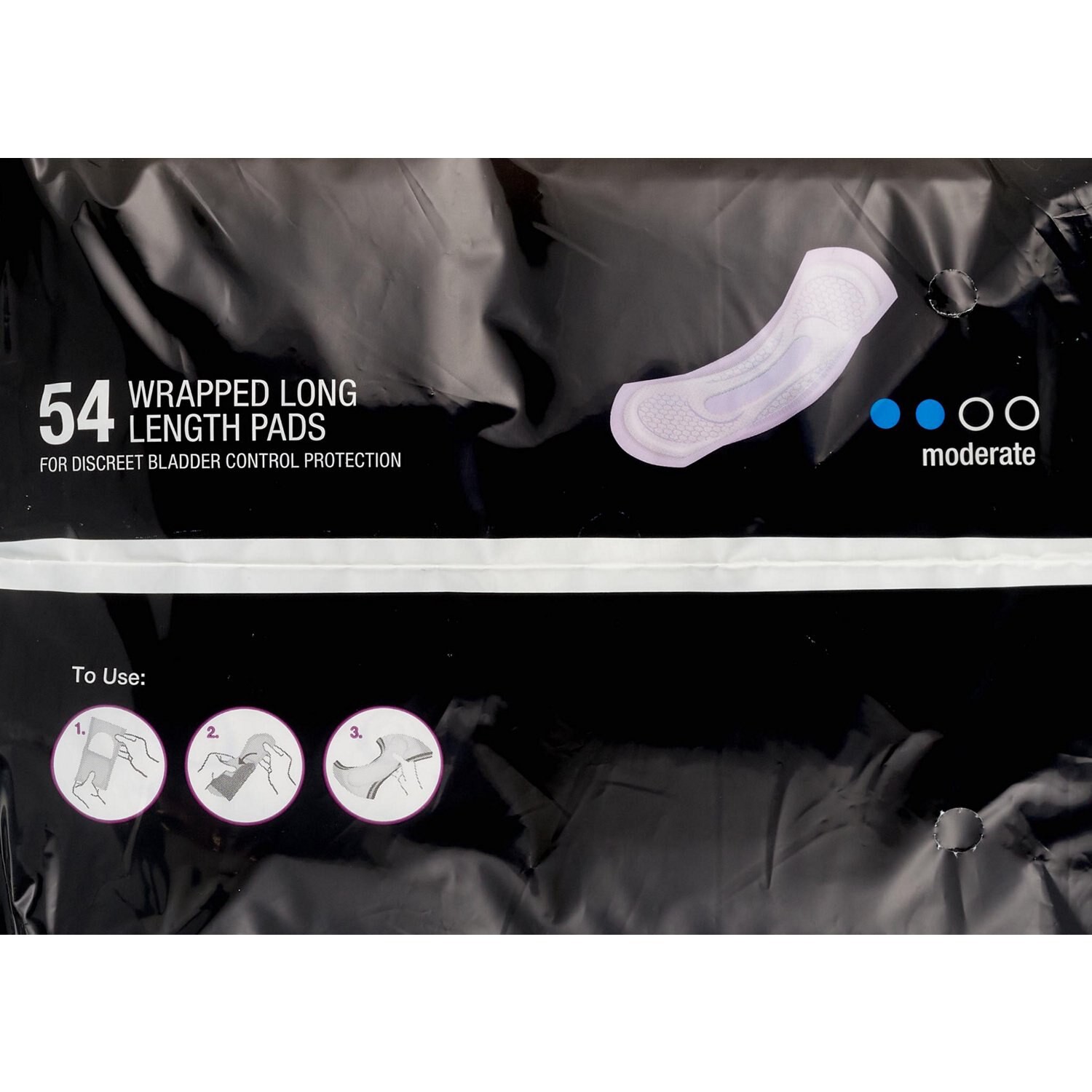 slide 3 of 4, Cvs Health Women's Protective Pads Moderate Absorbency, Long, 54 Ct, 1 ct