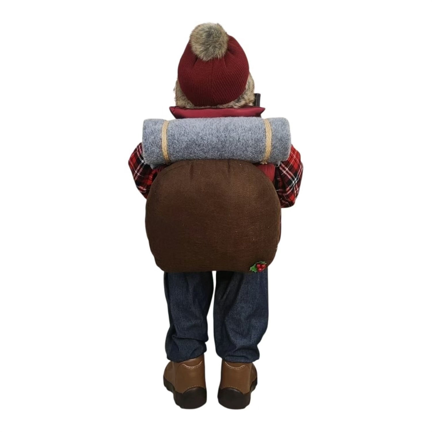 slide 4 of 6, NON BRAND 34ÂÂSanta W/Bag And Bear, 1 ct