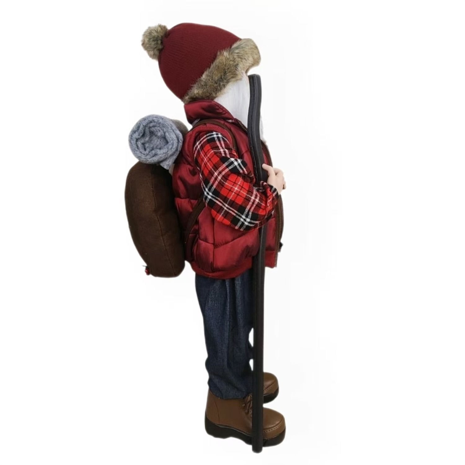 slide 2 of 6, NON BRAND 34ÂÂSanta W/Bag And Bear, 1 ct