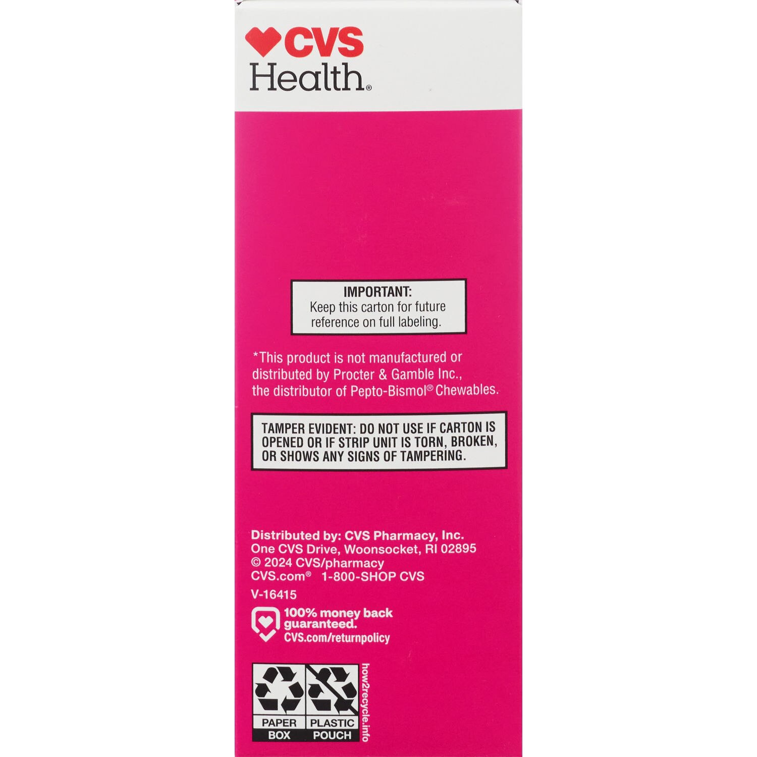 slide 4 of 4, CVS Health Stomach Relief Chewable Tablets, Original, 48 Ct, 1 ct